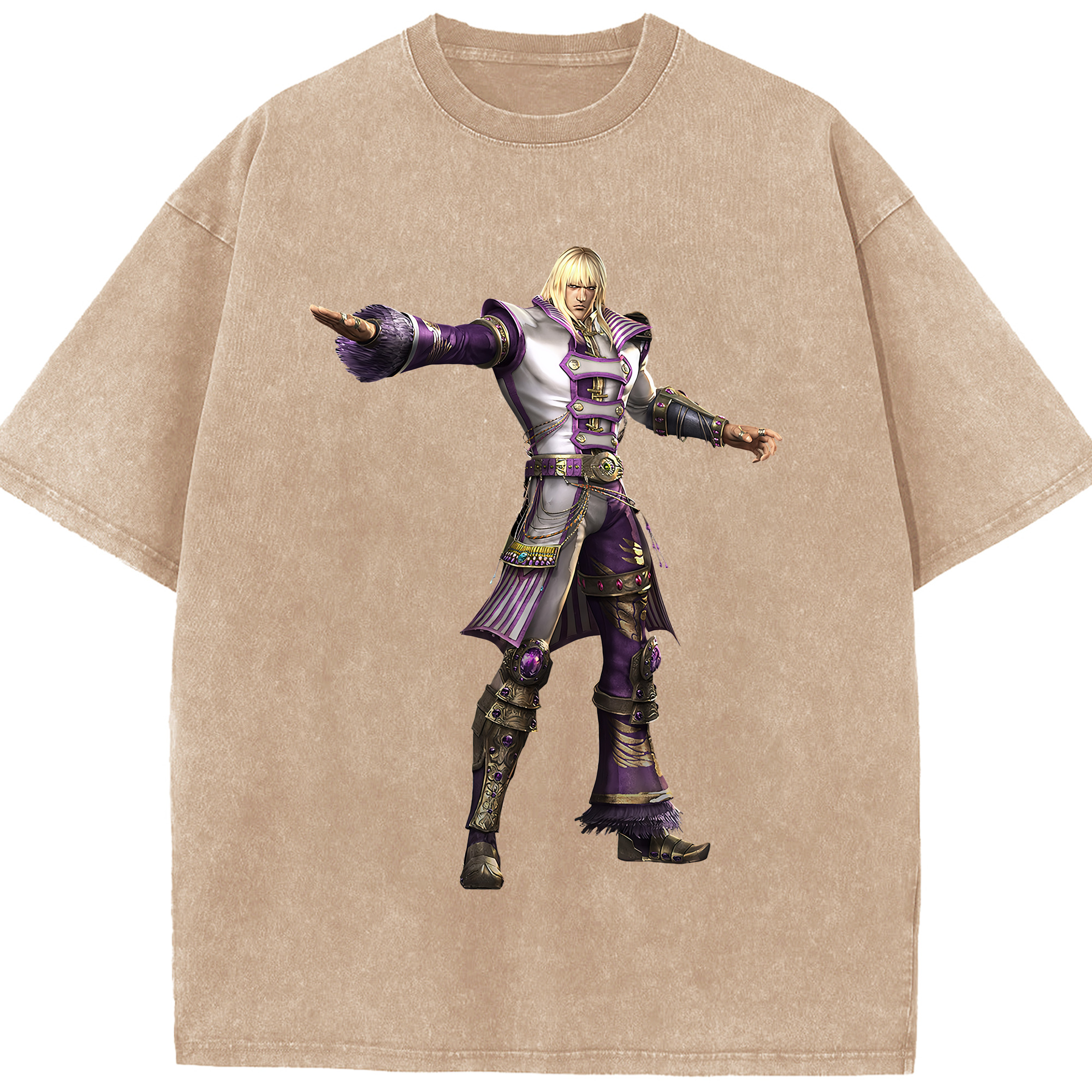 （画像用） 北斗の拳 Fist of the North Star 綿100% ヴィンテージ風 半袖Tシャツ（フロントプリント）