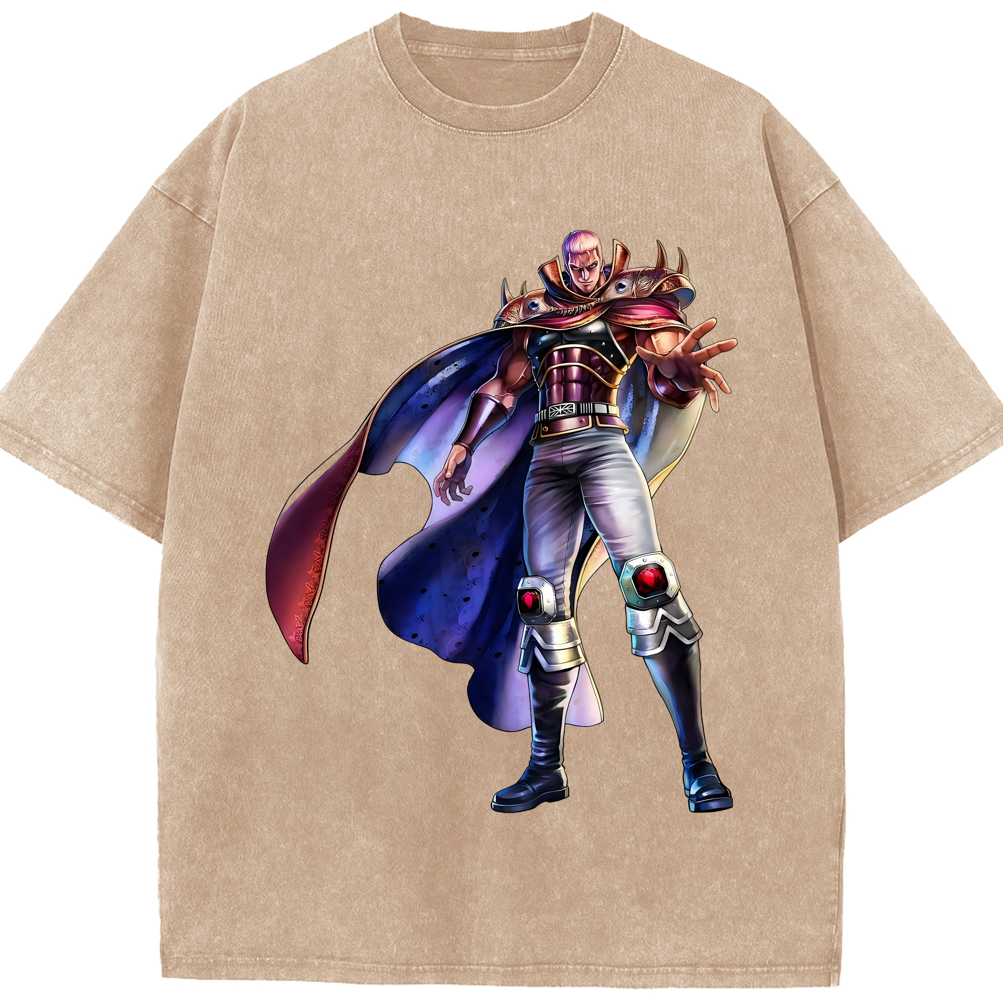 （画像用） 北斗の拳 Fist of the North Star 綿100% ヴィンテージ風 半袖Tシャツ（フロントプリント）