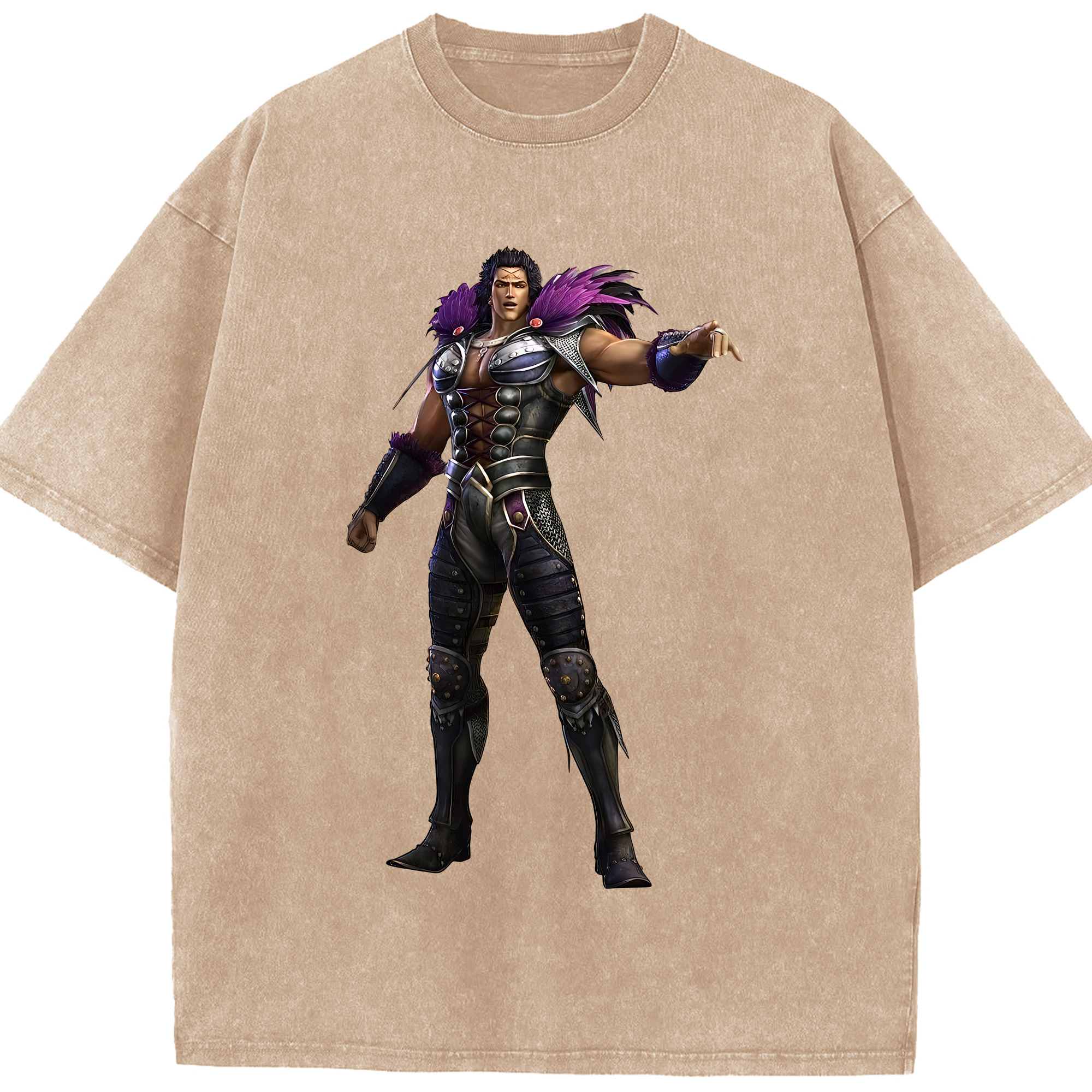 （画像用） 北斗の拳 Fist of the North Star 綿100% ヴィンテージ風 半袖Tシャツ（フロントプリント）