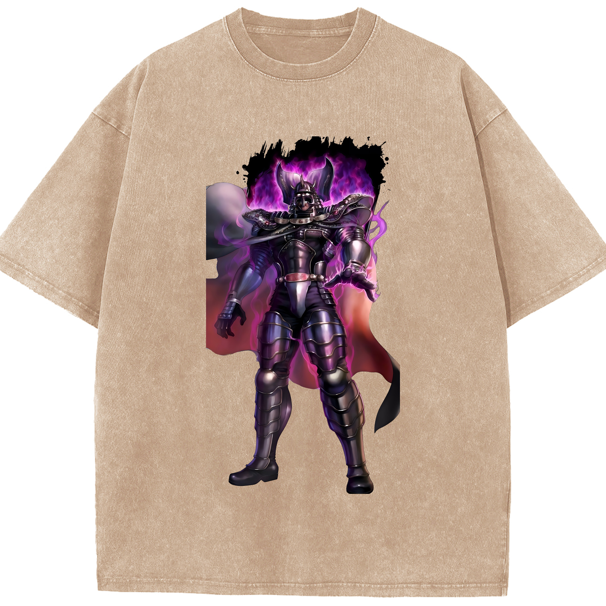 （画像用） 北斗の拳 Fist of the North Star 綿100% ヴィンテージ風 半袖Tシャツ（フロントプリント）