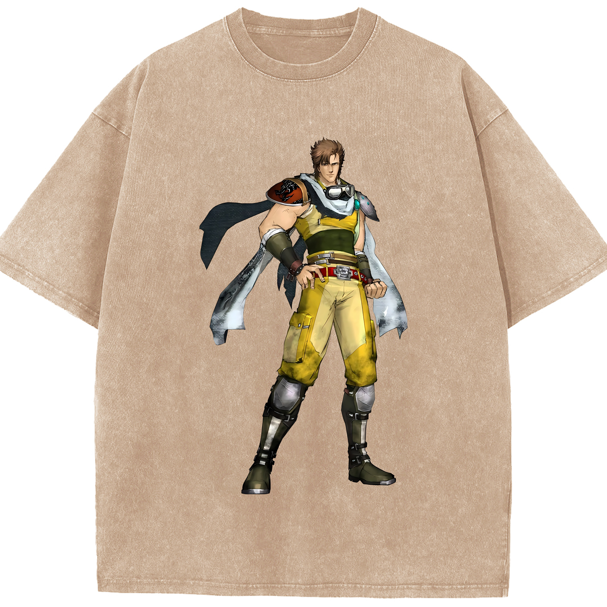 （画像用） 北斗の拳 Fist of the North Star 綿100% ヴィンテージ風 半袖Tシャツ（フロントプリント）