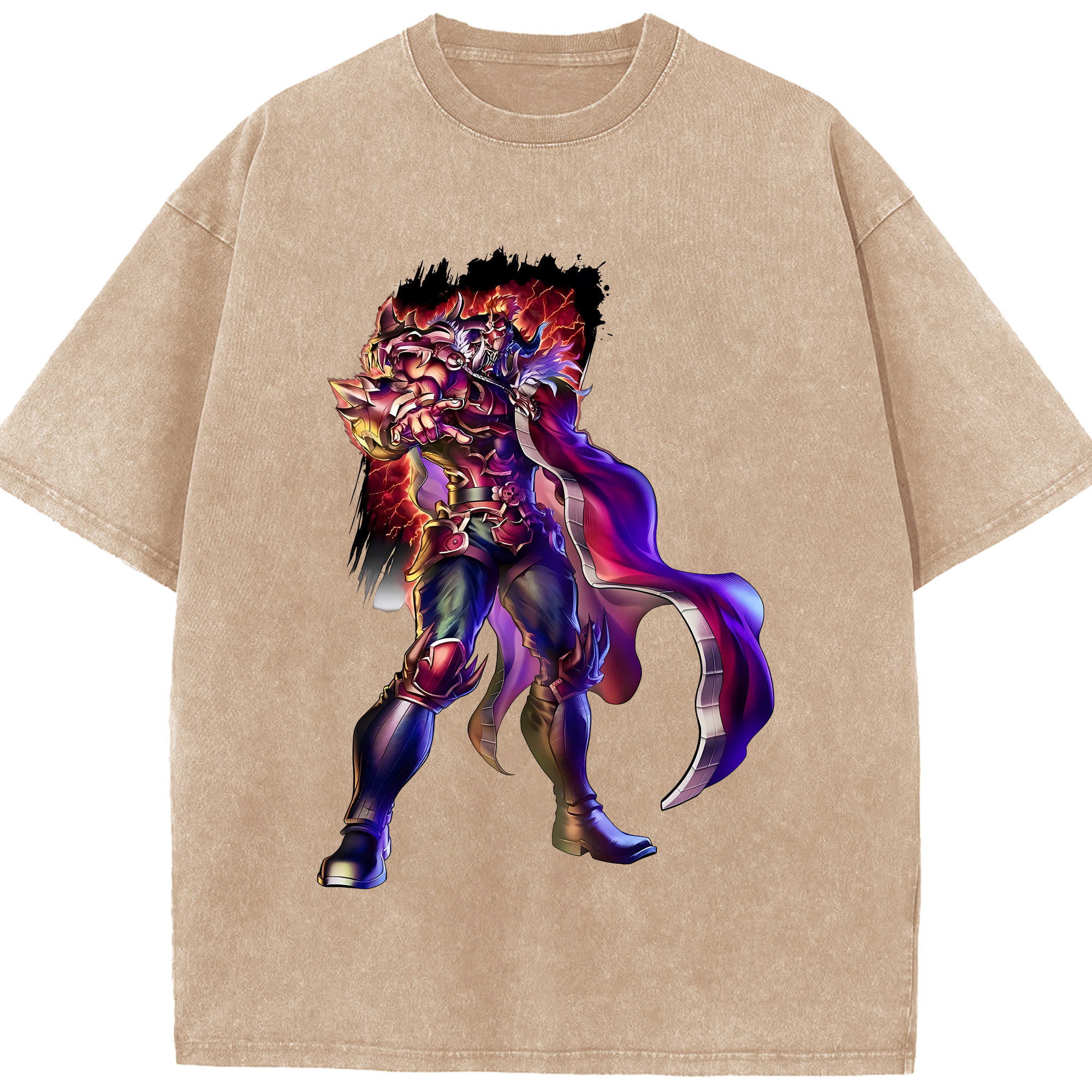 （画像用） 北斗の拳 Fist of the North Star 綿100% ヴィンテージ風 半袖Tシャツ（フロントプリント）