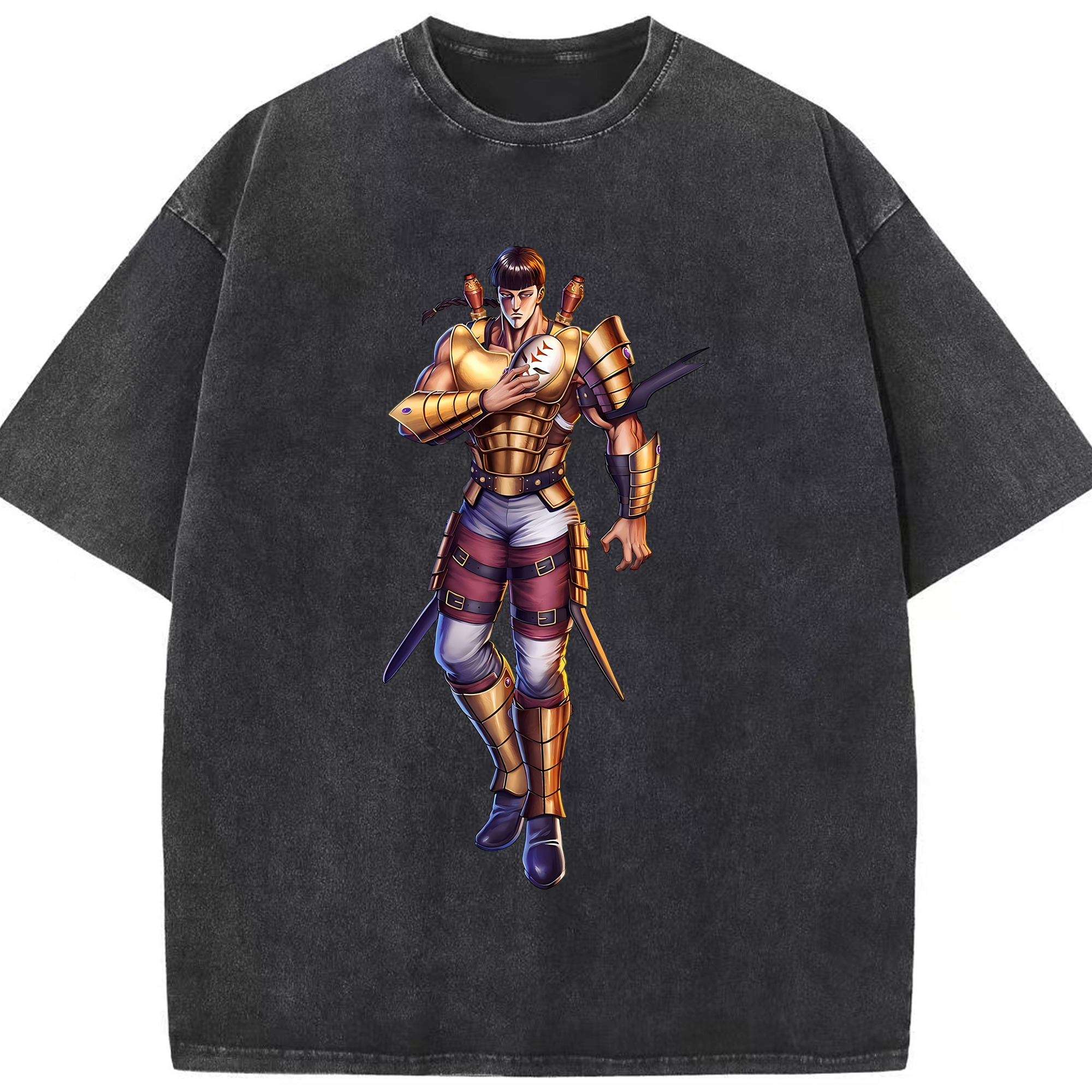 （画像用） 北斗の拳 Fist of the North Star 綿100% ヴィンテージ風 半袖Tシャツ（フロントプリント）
