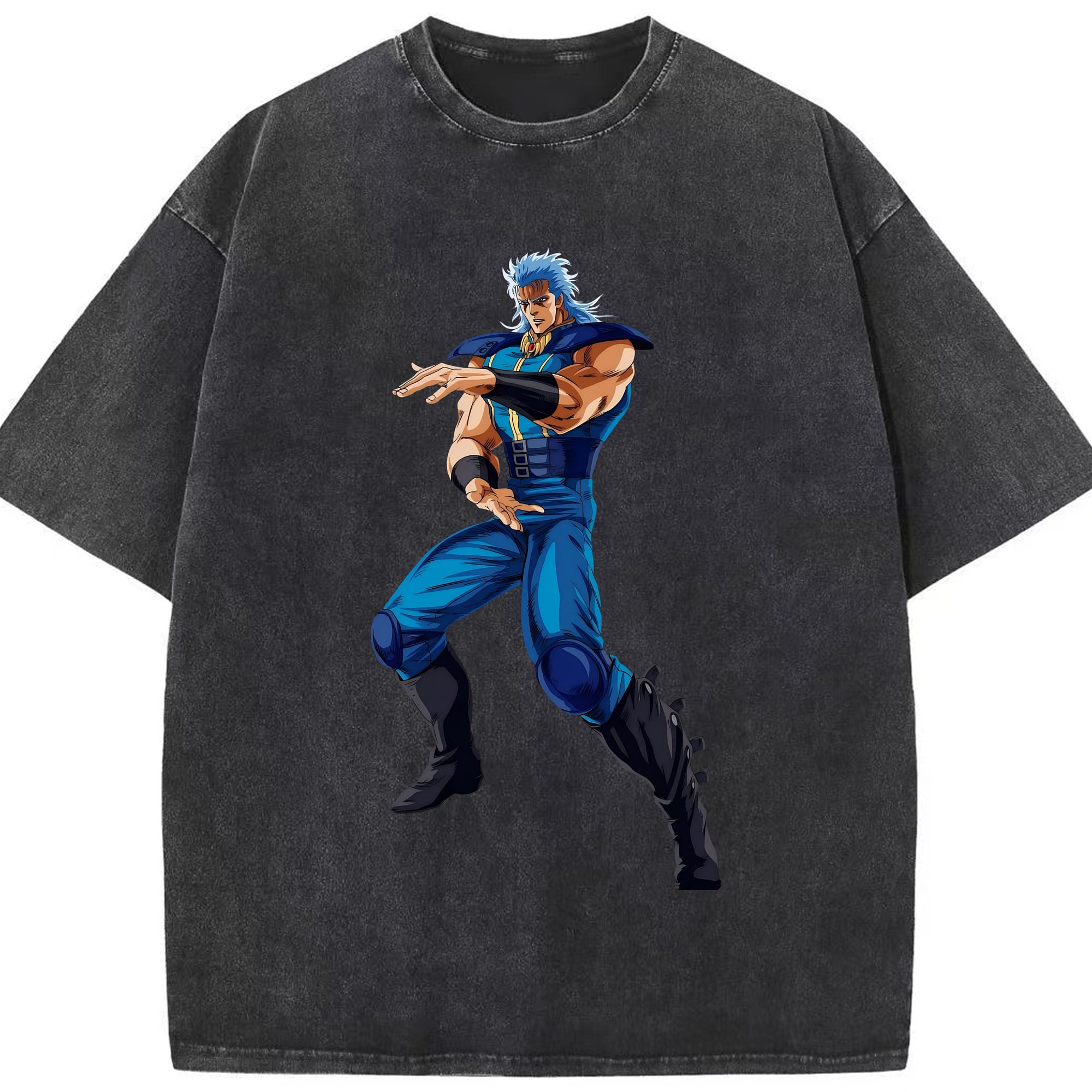 （画像用） 北斗の拳 Fist of the North Star 綿100% ヴィンテージ風 半袖Tシャツ（フロントプリント）