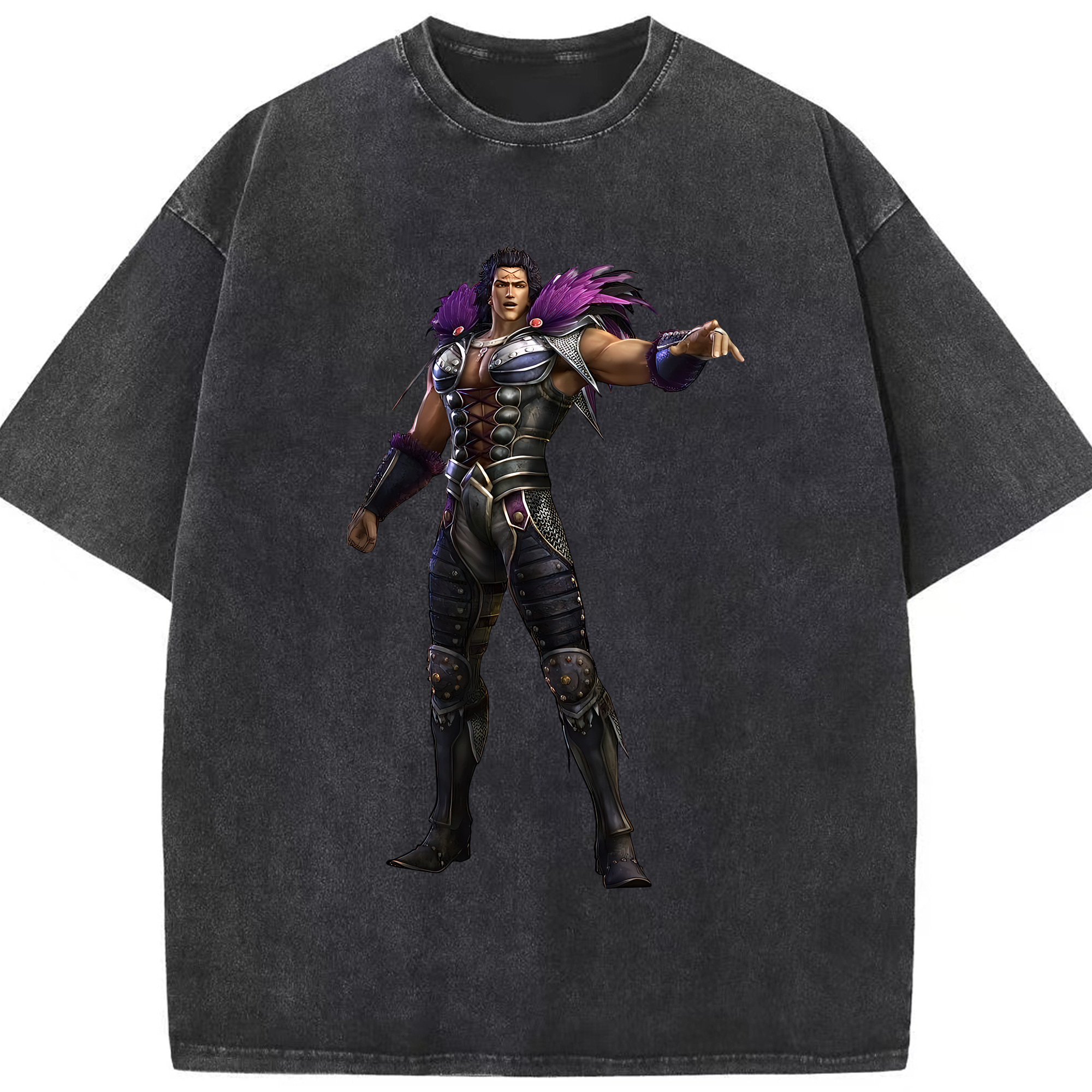 （画像用） 北斗の拳 Fist of the North Star 綿100% ヴィンテージ風 半袖Tシャツ（フロントプリント）