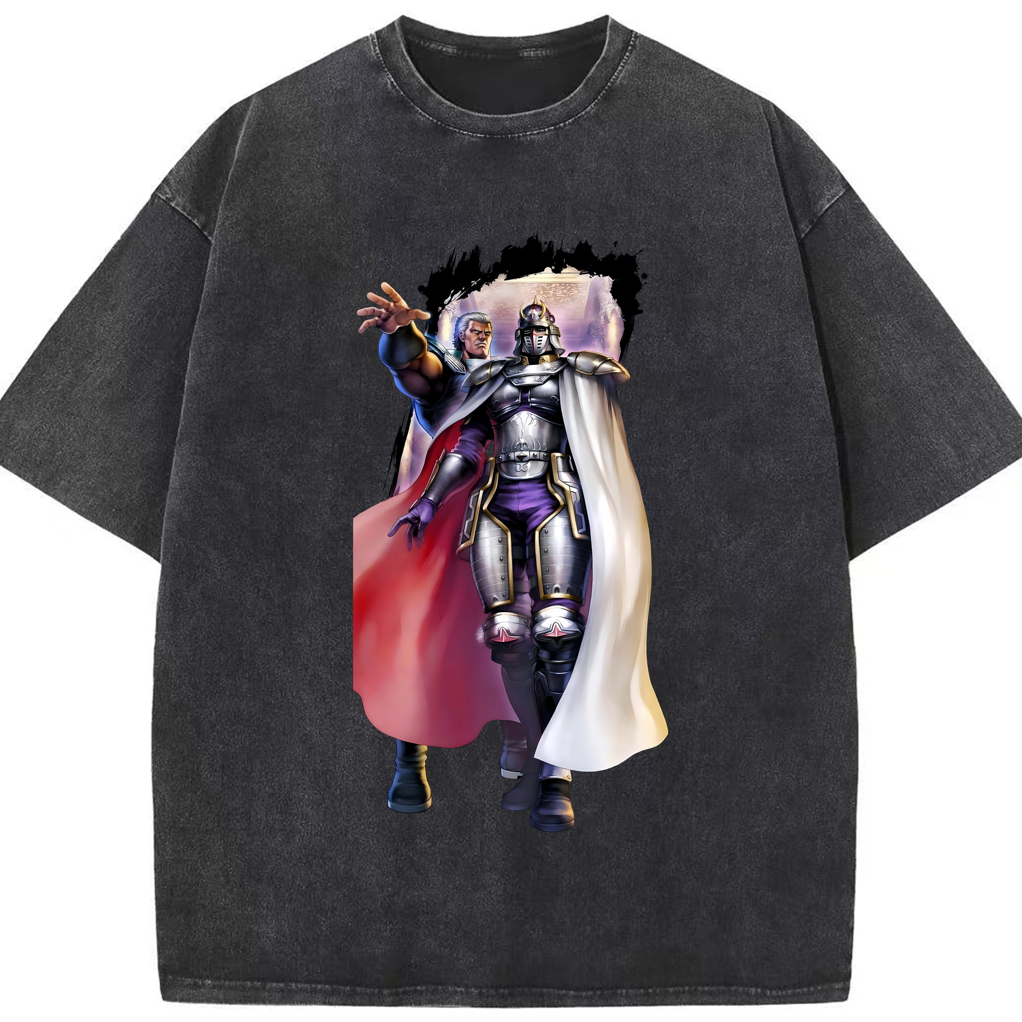 （画像用） 北斗の拳 Fist of the North Star 綿100% ヴィンテージ風 半袖Tシャツ（フロントプリント）