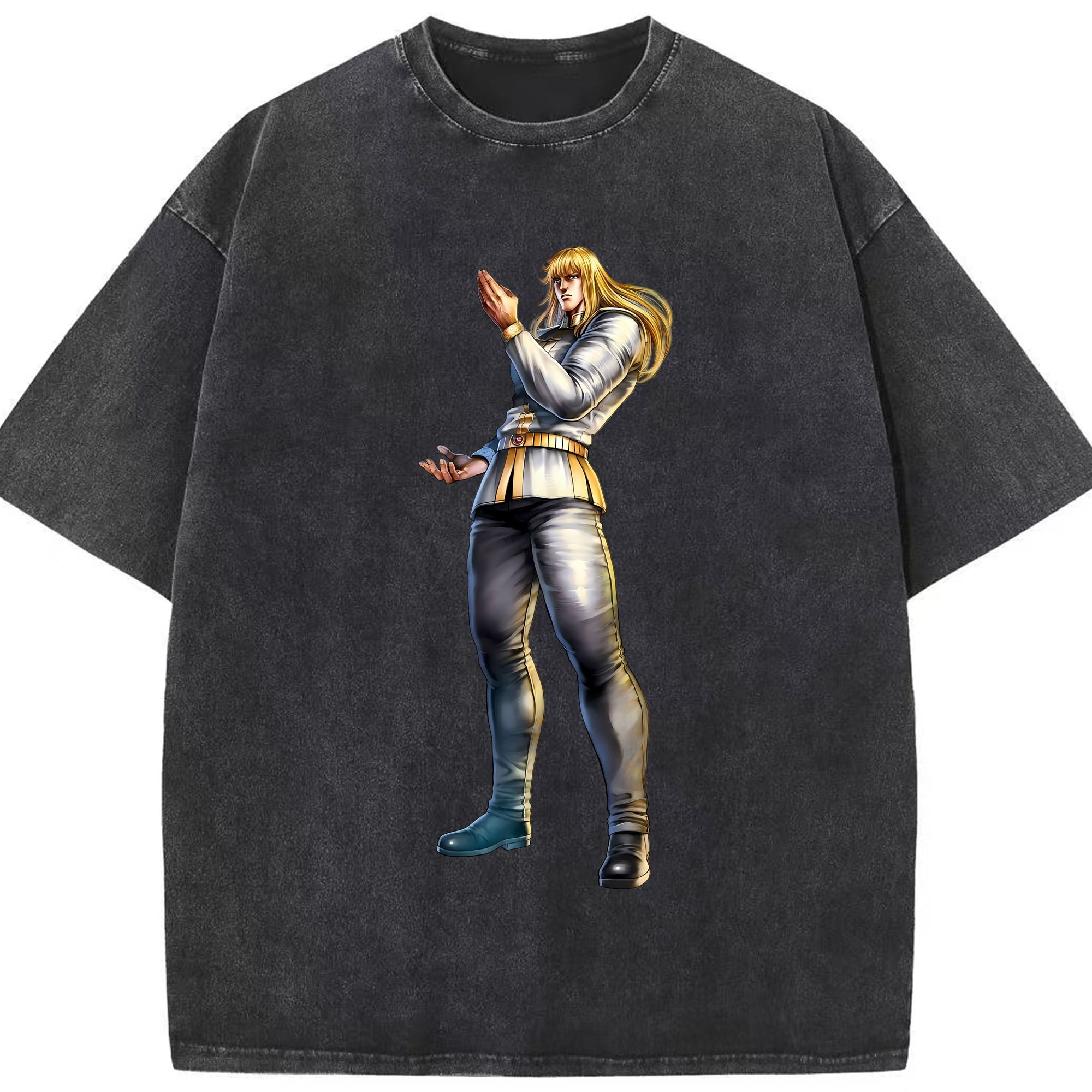 （画像用） 北斗の拳 Fist of the North Star 綿100% ヴィンテージ風 半袖Tシャツ（フロントプリント）
