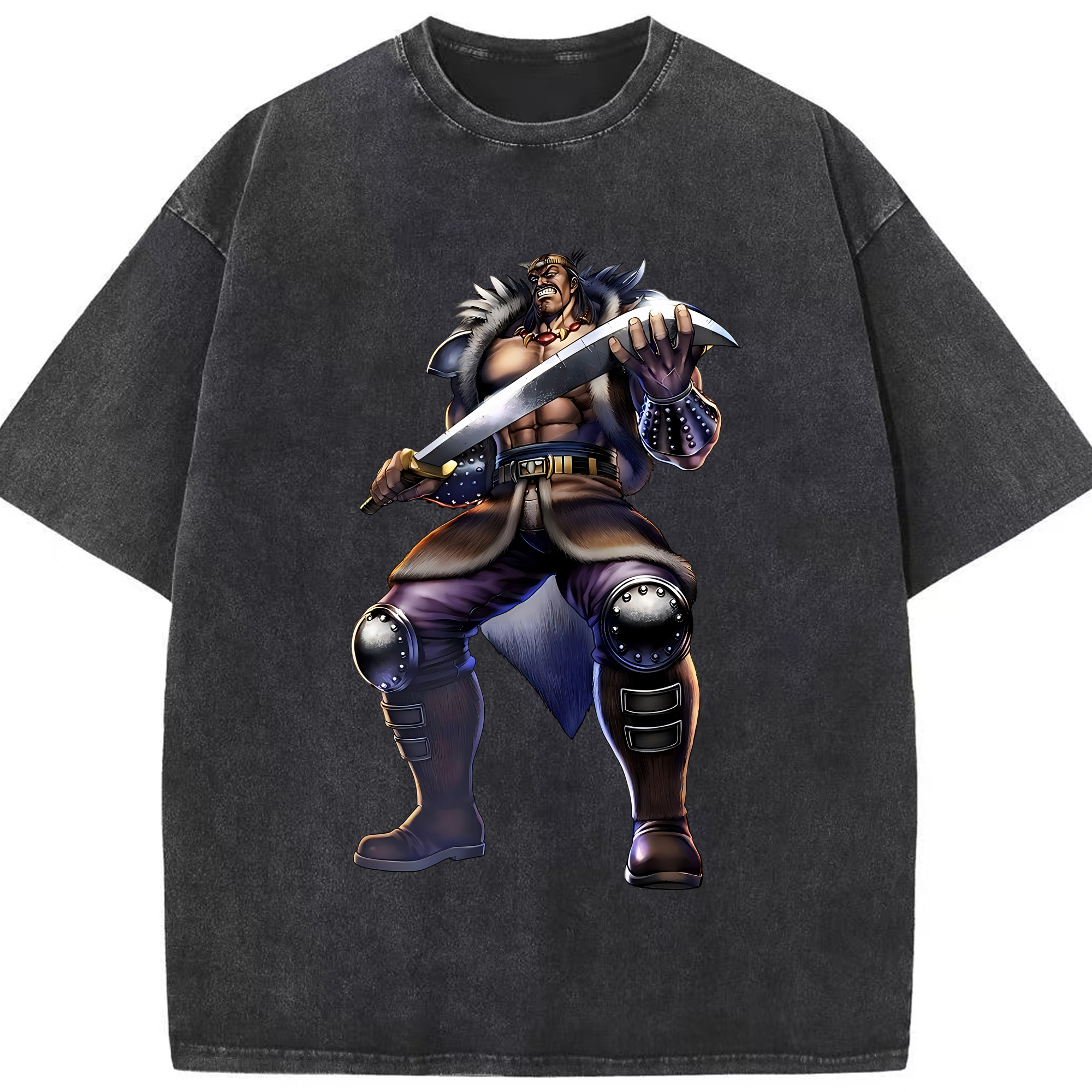 （画像用） 北斗の拳 Fist of the North Star 綿100% ヴィンテージ風 半袖Tシャツ（フロントプリント）