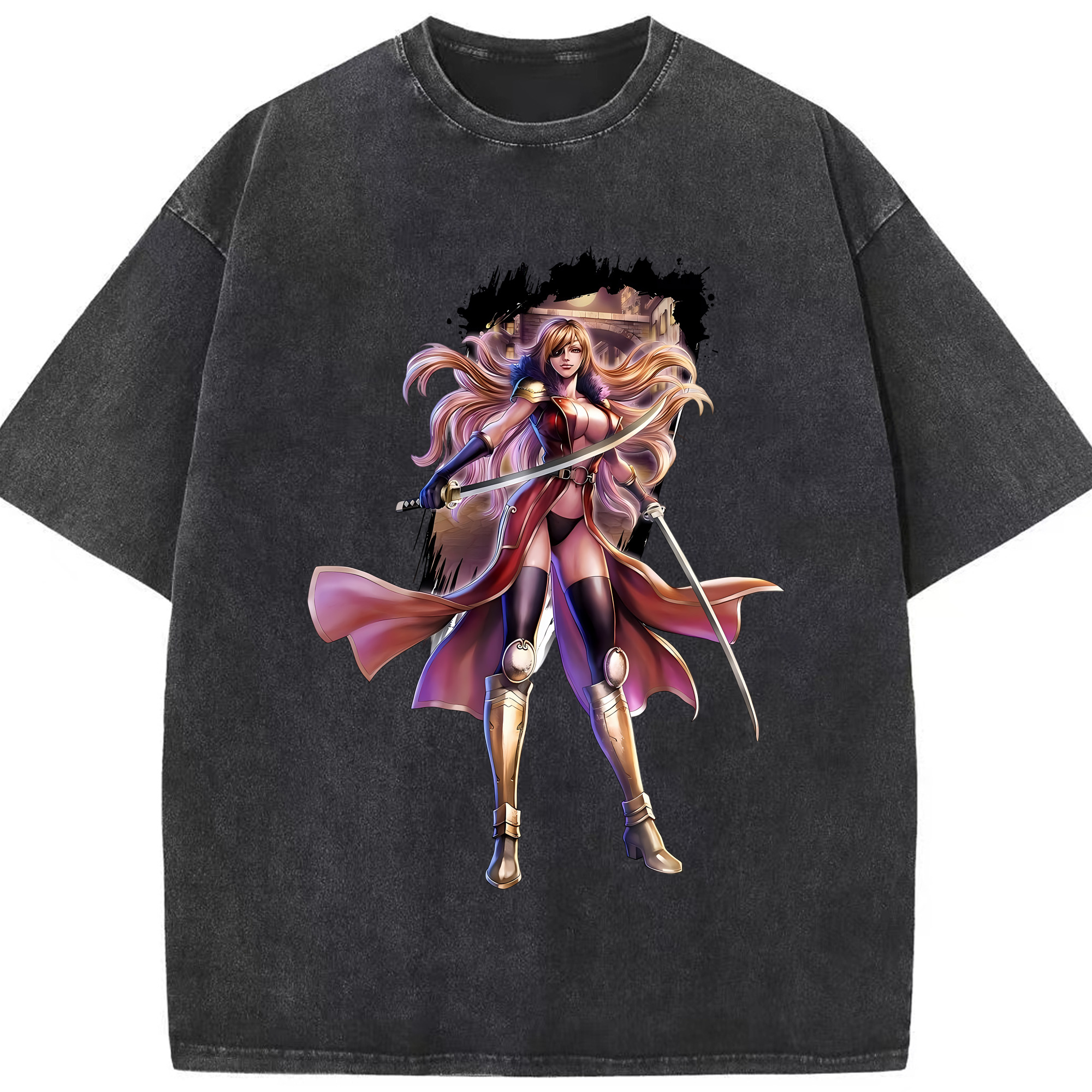 （画像用） 北斗の拳 Fist of the North Star 綿100% ヴィンテージ風 半袖Tシャツ（フロントプリント）