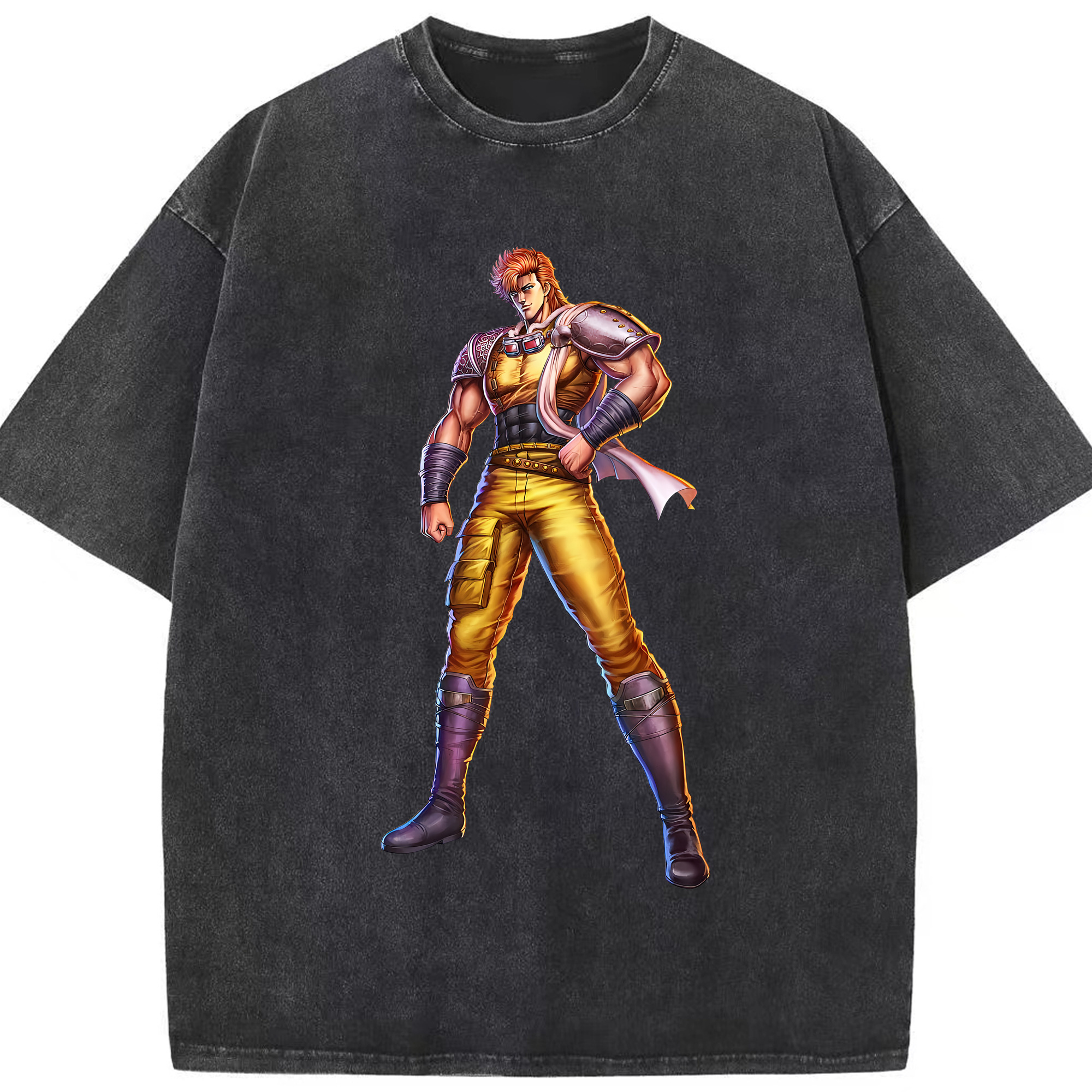 （画像用） 北斗の拳 Fist of the North Star 綿100% ヴィンテージ風 半袖Tシャツ（フロントプリント）