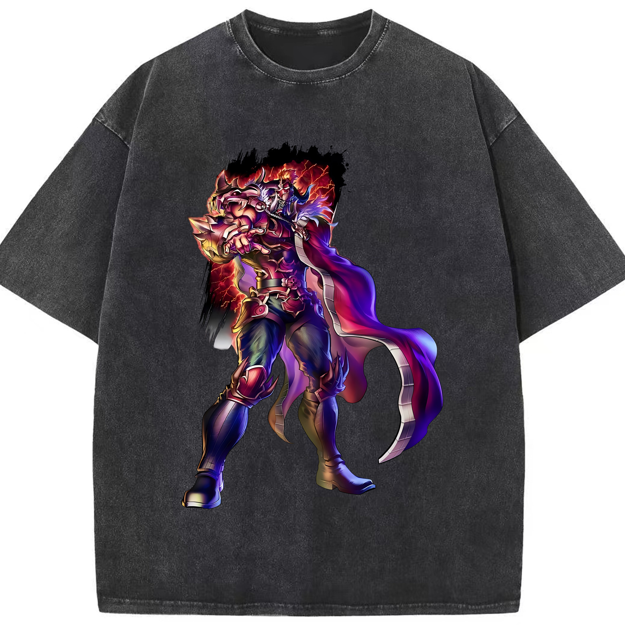 （画像用） 北斗の拳 Fist of the North Star 綿100% ヴィンテージ風 半袖Tシャツ（フロントプリント）