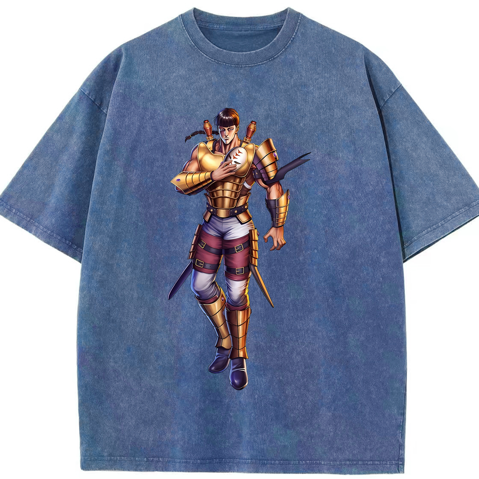 （画像用） 北斗の拳 Fist of the North Star 綿100% ヴィンテージ風 半袖Tシャツ（フロントプリント）