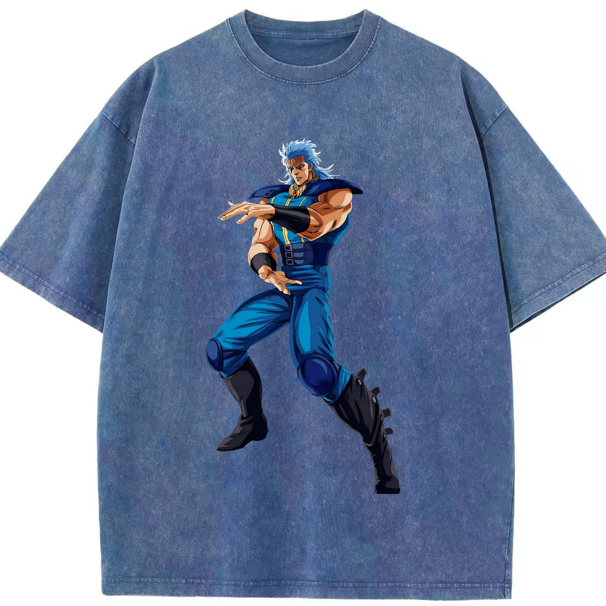 （画像用） 北斗の拳 Fist of the North Star 綿100% ヴィンテージ風 半袖Tシャツ（フロントプリント）