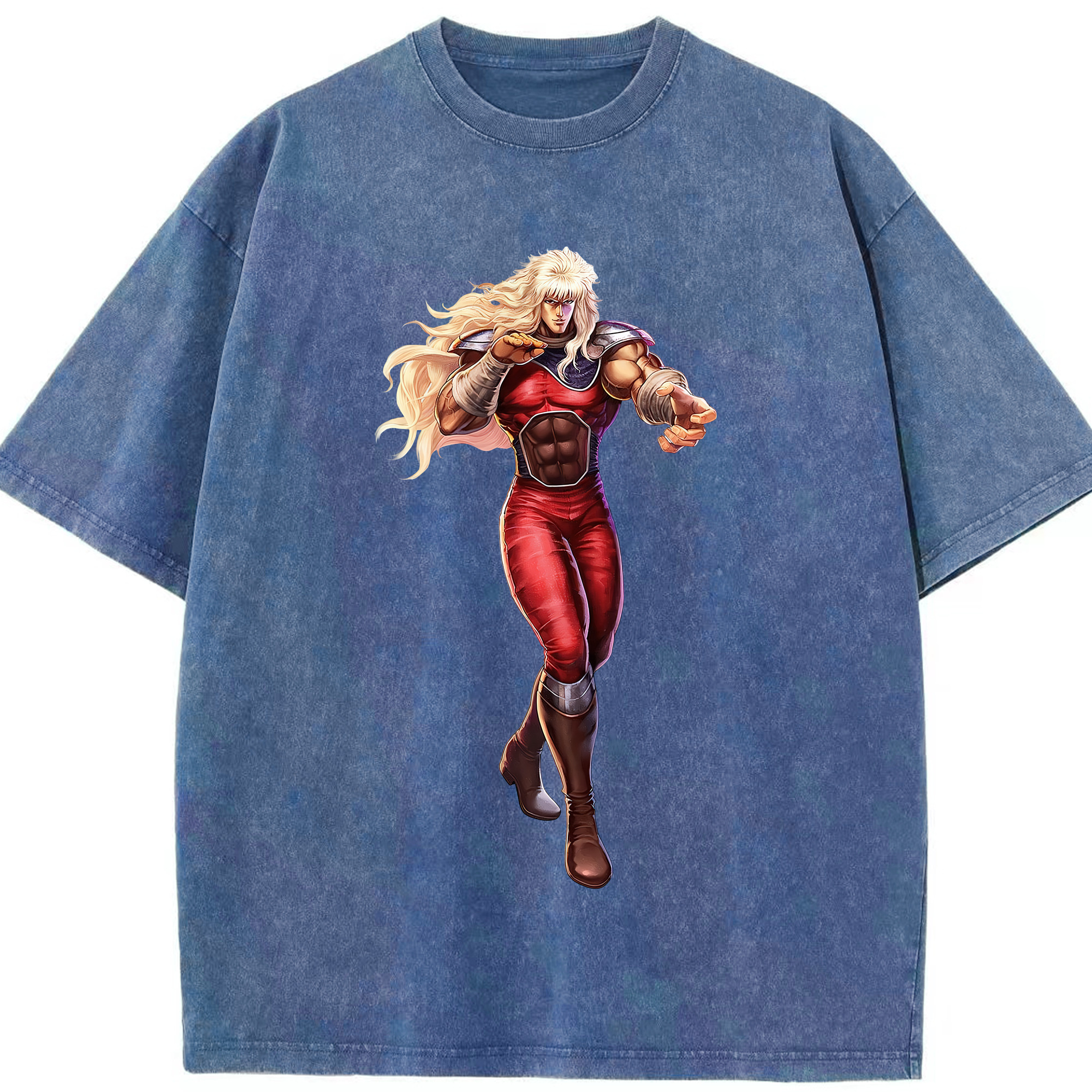 （画像用） 北斗の拳 Fist of the North Star 綿100% ヴィンテージ風 半袖Tシャツ（フロントプリント）