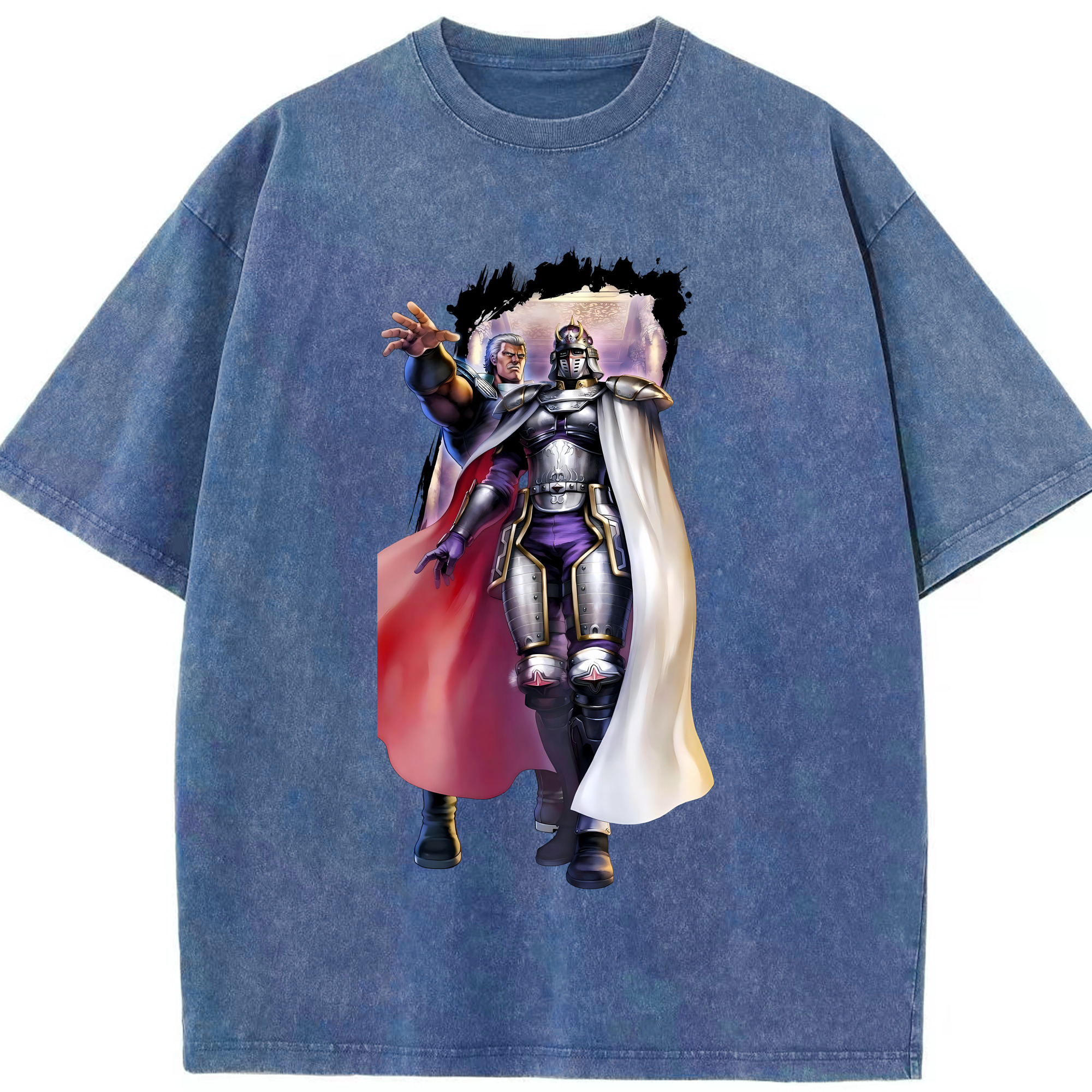 （画像用） 北斗の拳 Fist of the North Star 綿100% ヴィンテージ風 半袖Tシャツ（フロントプリント）