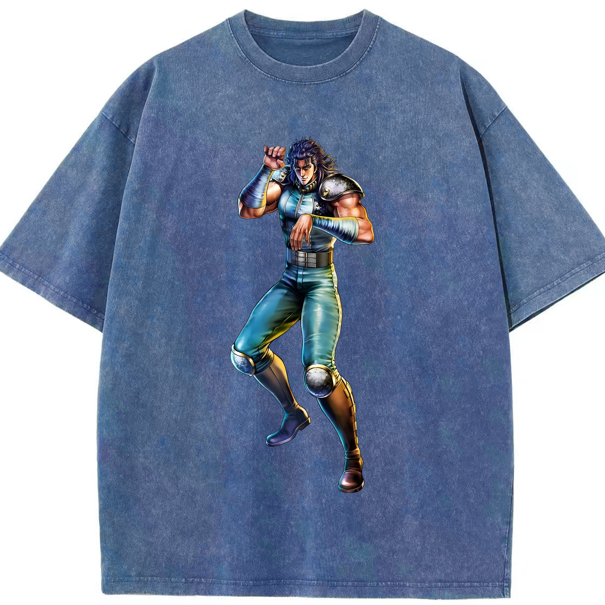 （画像用） 北斗の拳 Fist of the North Star 綿100% ヴィンテージ風 半袖Tシャツ（フロントプリント）
