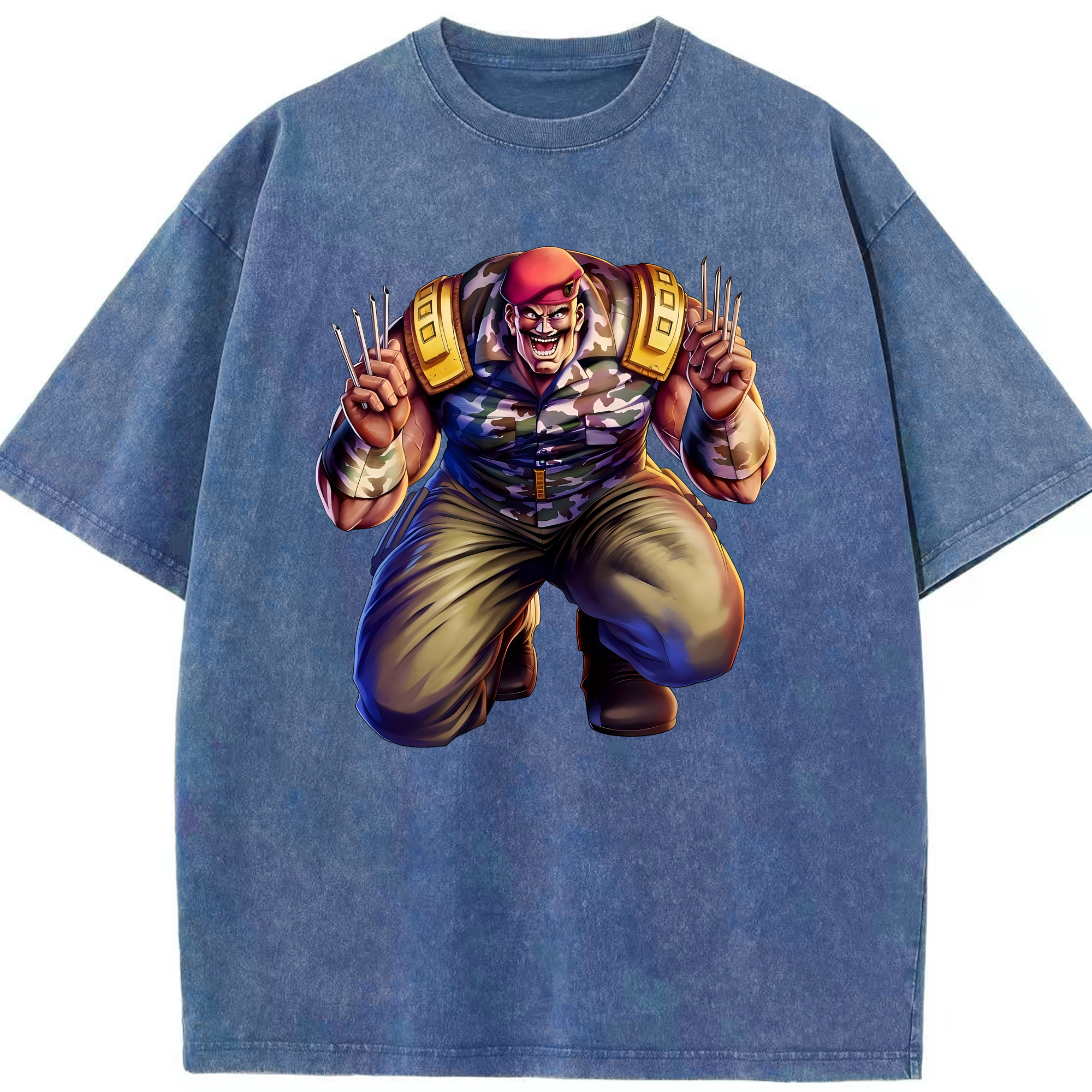 （画像用） 北斗の拳 Fist of the North Star 綿100% ヴィンテージ風 半袖Tシャツ（フロントプリント）