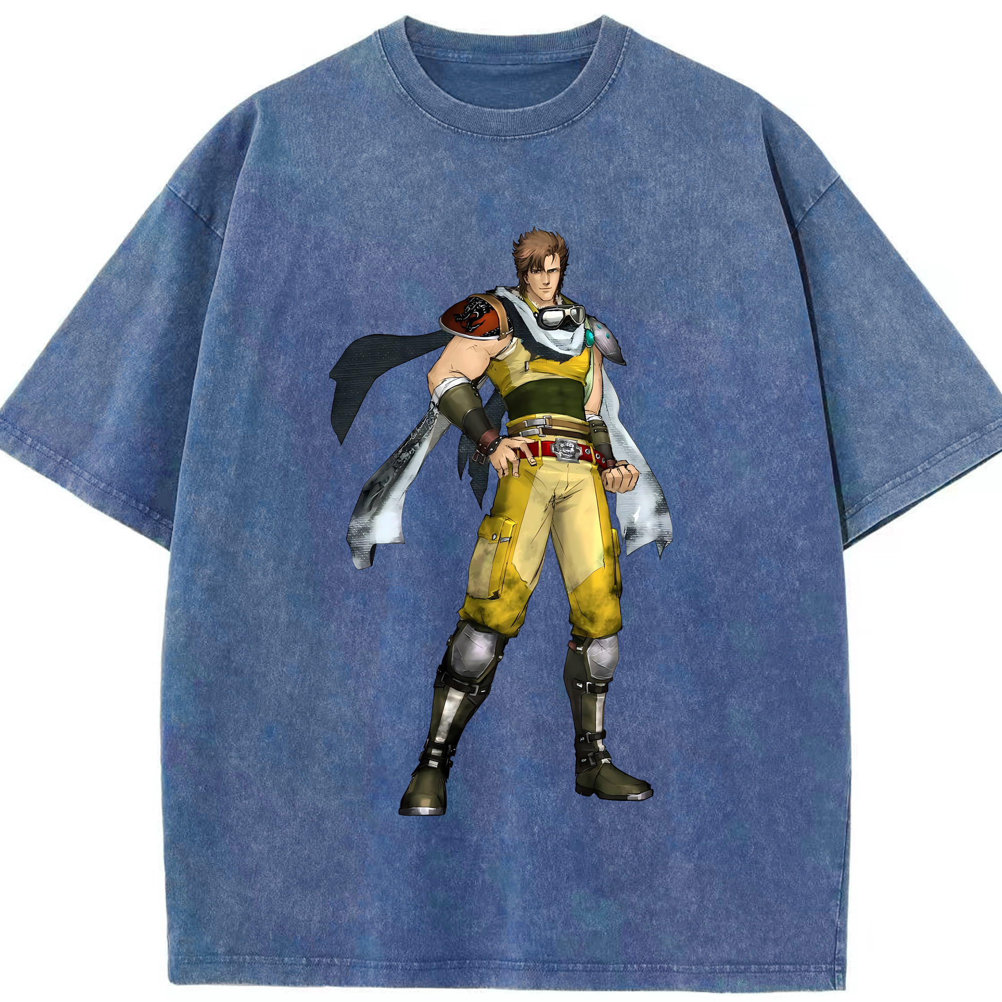 （画像用） 北斗の拳 Fist of the North Star 綿100% ヴィンテージ風 半袖Tシャツ（フロントプリント）