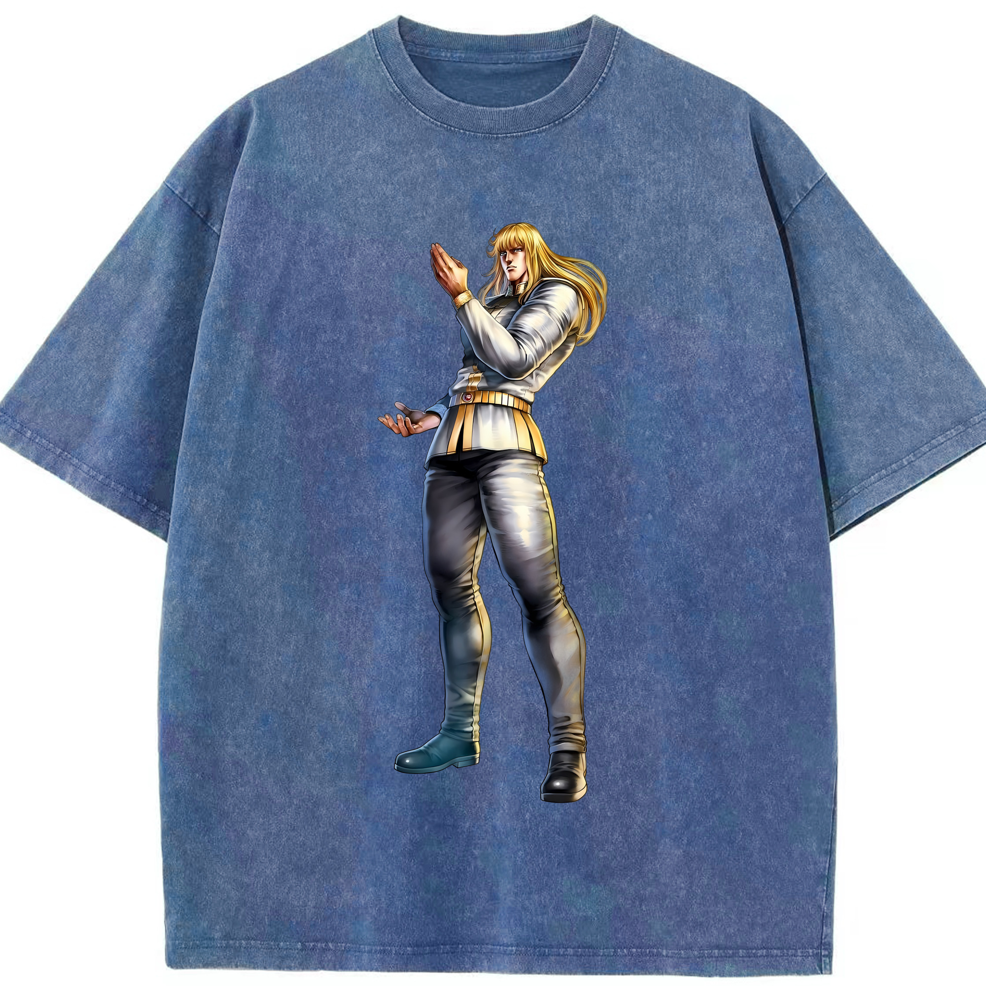 （画像用） 北斗の拳 Fist of the North Star 綿100% ヴィンテージ風 半袖Tシャツ（フロントプリント）