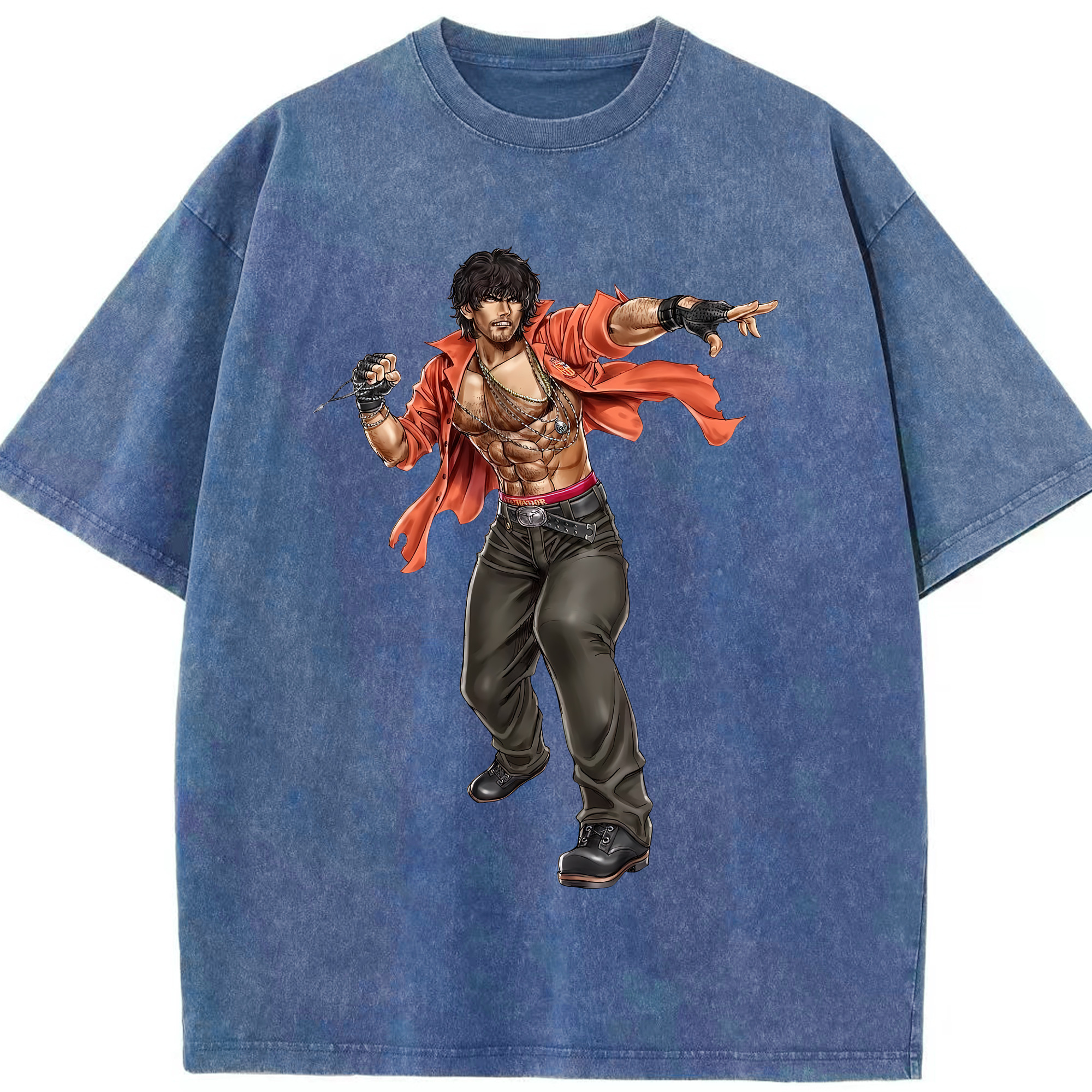 （画像用） 北斗の拳 Fist of the North Star 綿100% ヴィンテージ風 半袖Tシャツ（フロントプリント）