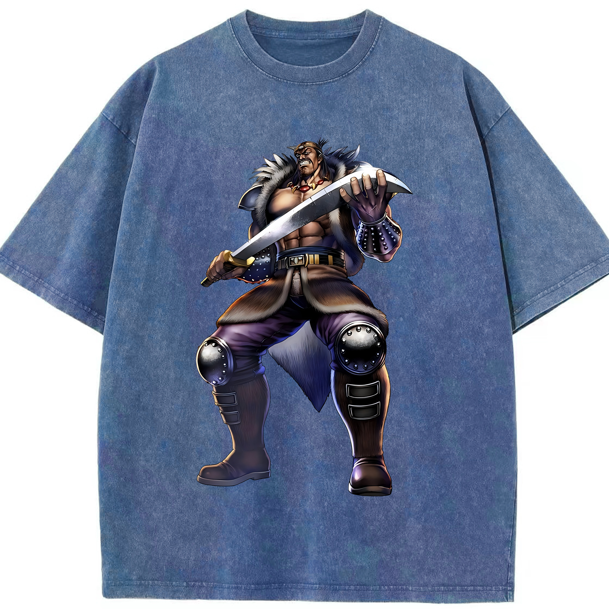 （画像用） 北斗の拳 Fist of the North Star 綿100% ヴィンテージ風 半袖Tシャツ（フロントプリント）