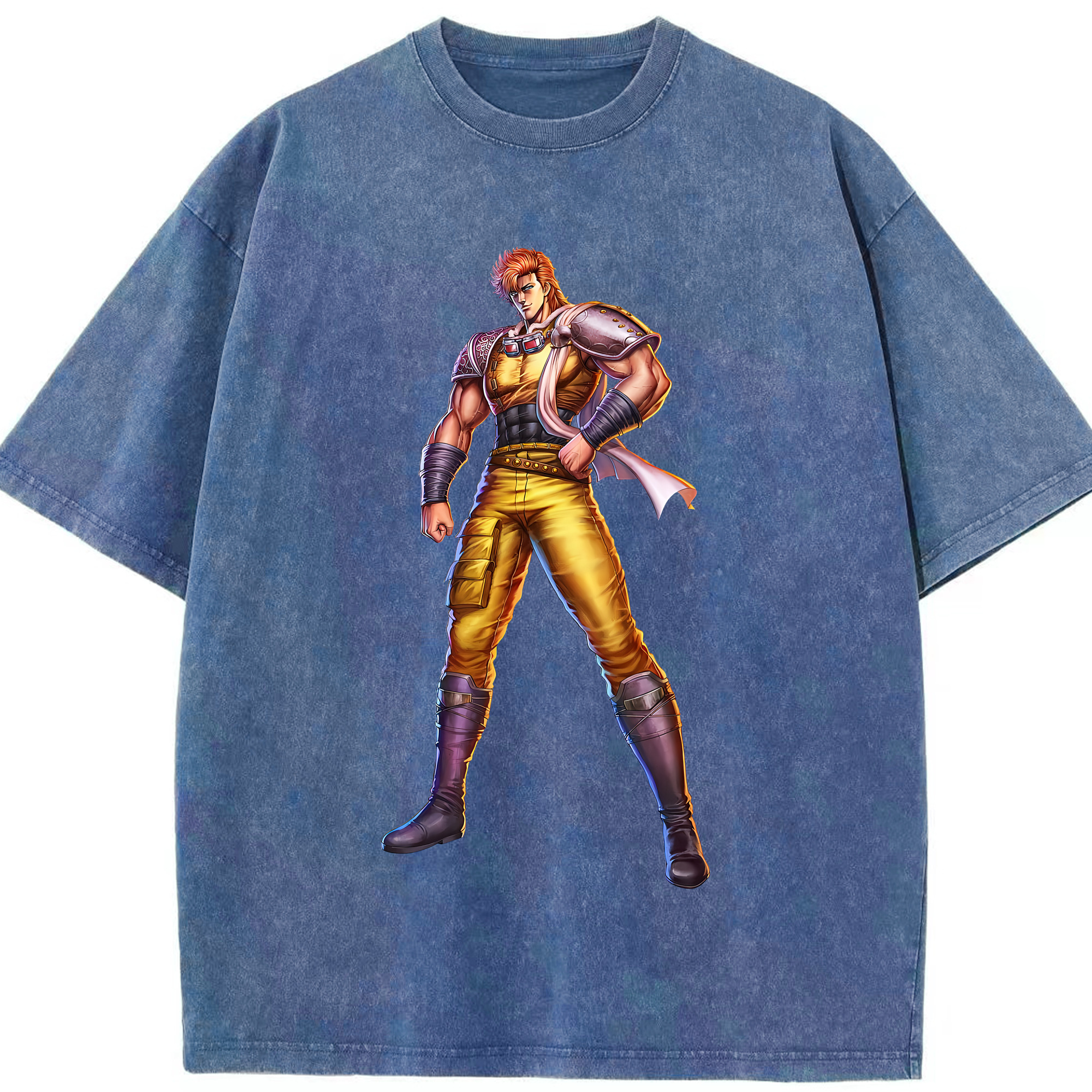 （画像用） 北斗の拳 Fist of the North Star 綿100% ヴィンテージ風 半袖Tシャツ（フロントプリント）