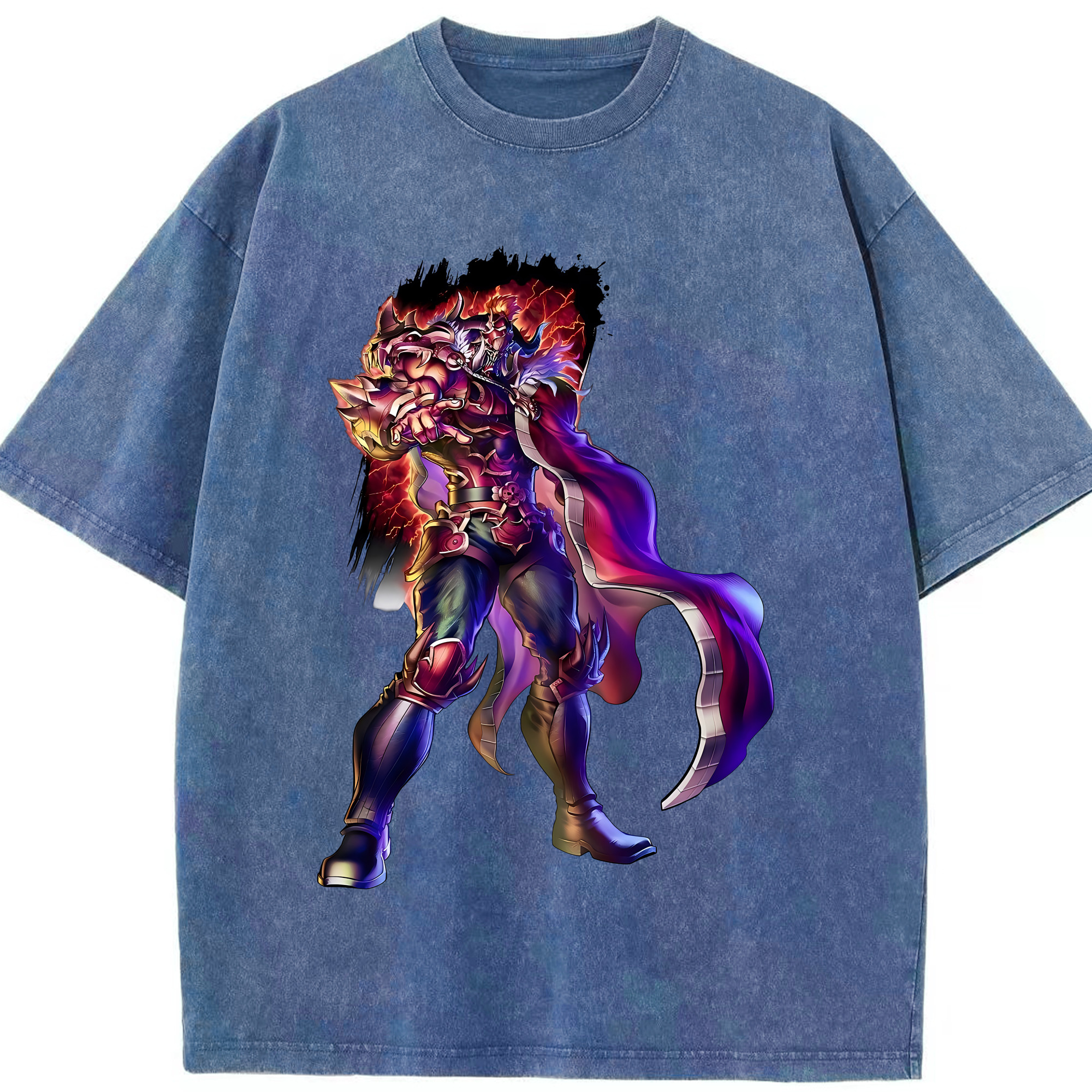 （画像用） 北斗の拳 Fist of the North Star 綿100% ヴィンテージ風 半袖Tシャツ（フロントプリント）