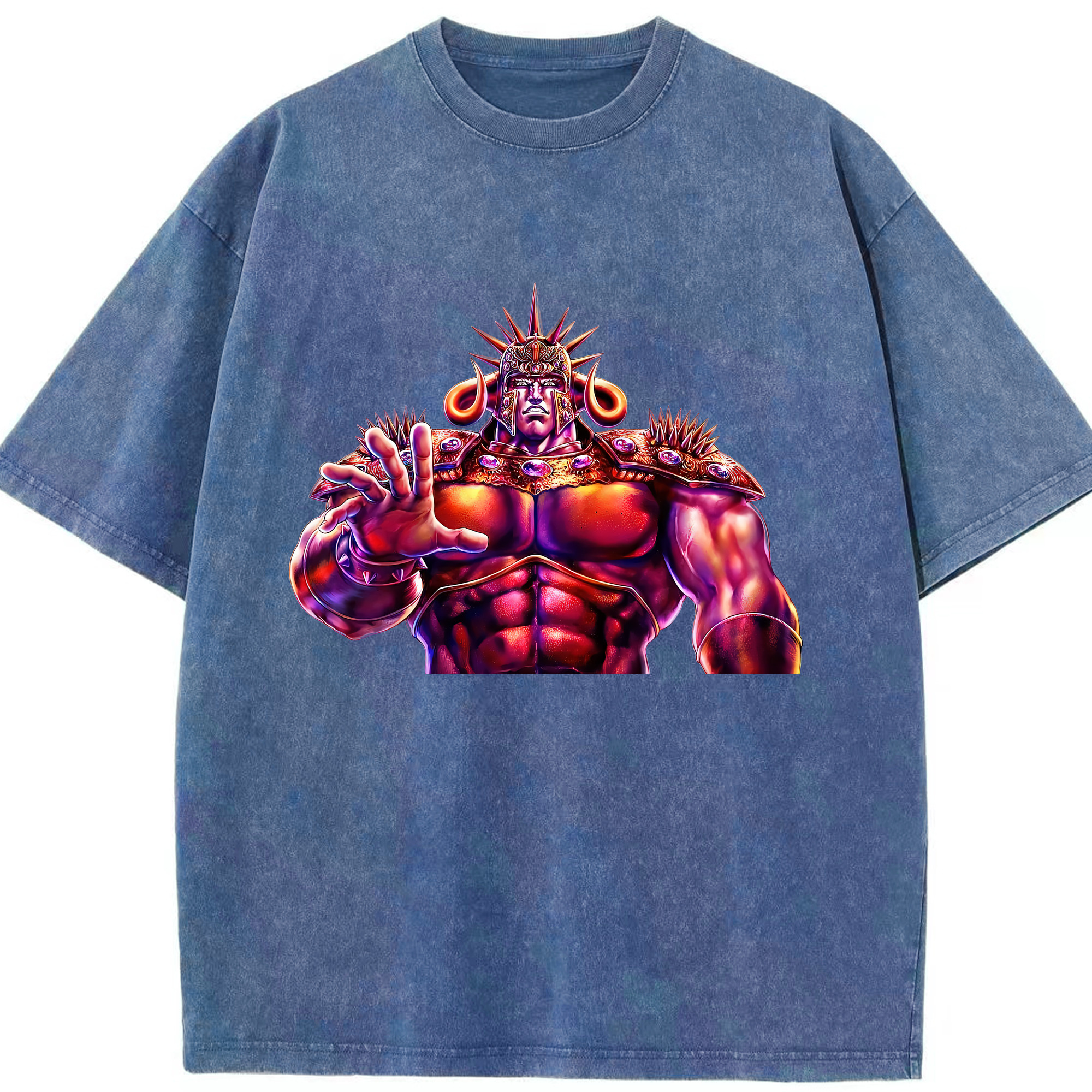 （画像用） 北斗の拳 Fist of the North Star 綿100% ヴィンテージ風 半袖Tシャツ（フロントプリント）