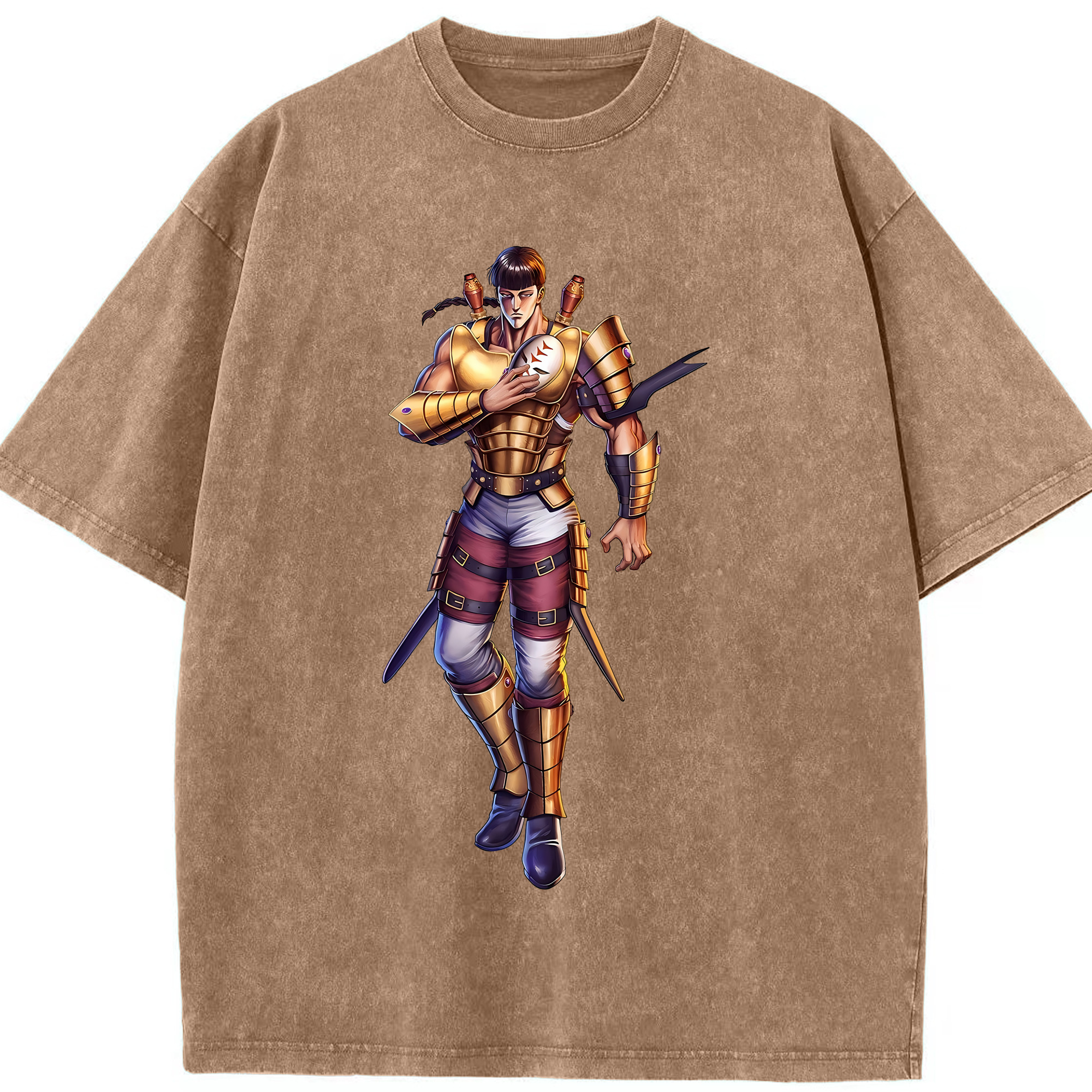 （画像用） 北斗の拳 Fist of the North Star 綿100% ヴィンテージ風 半袖Tシャツ（フロントプリント）