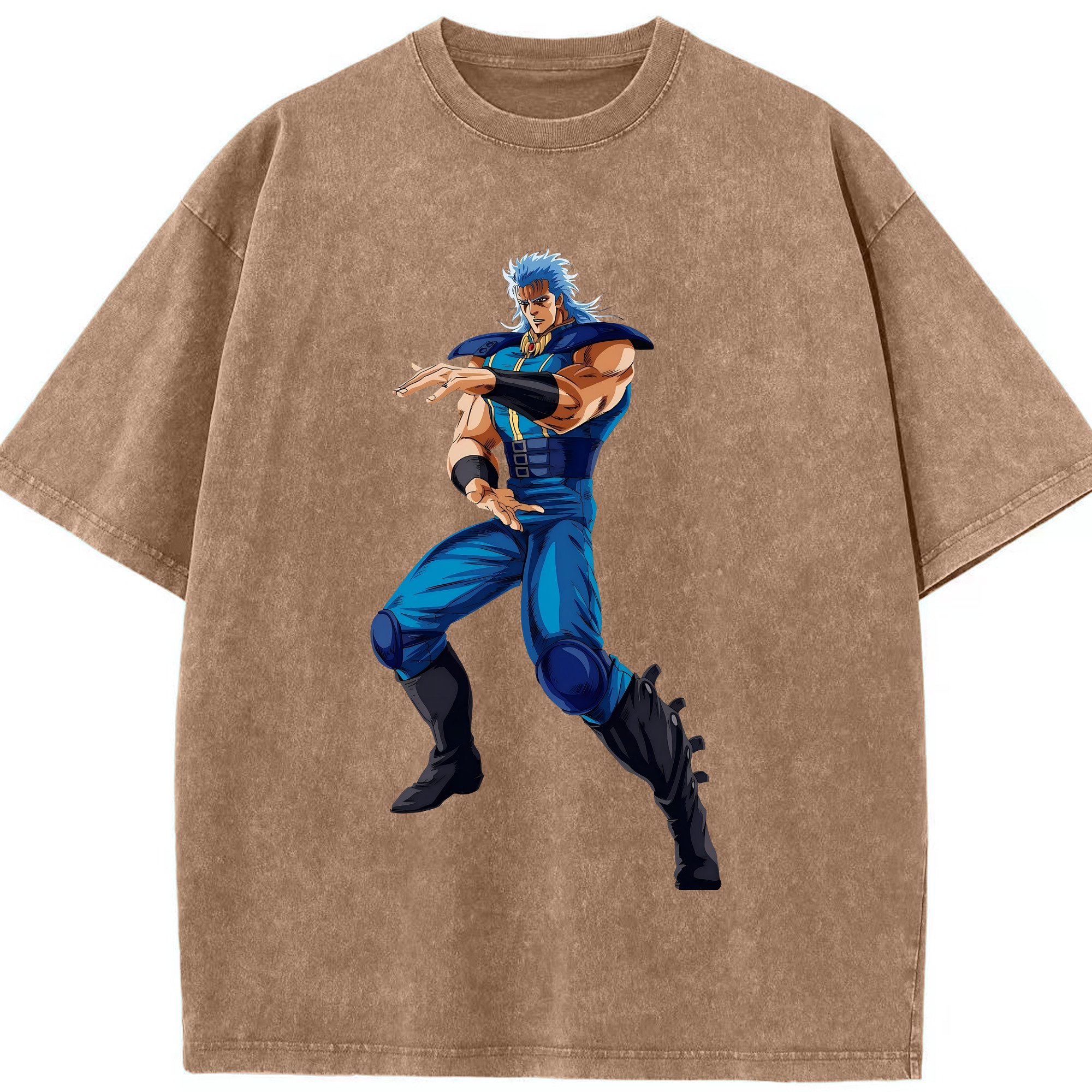 （画像用） 北斗の拳 Fist of the North Star 綿100% ヴィンテージ風 半袖Tシャツ（フロントプリント）
