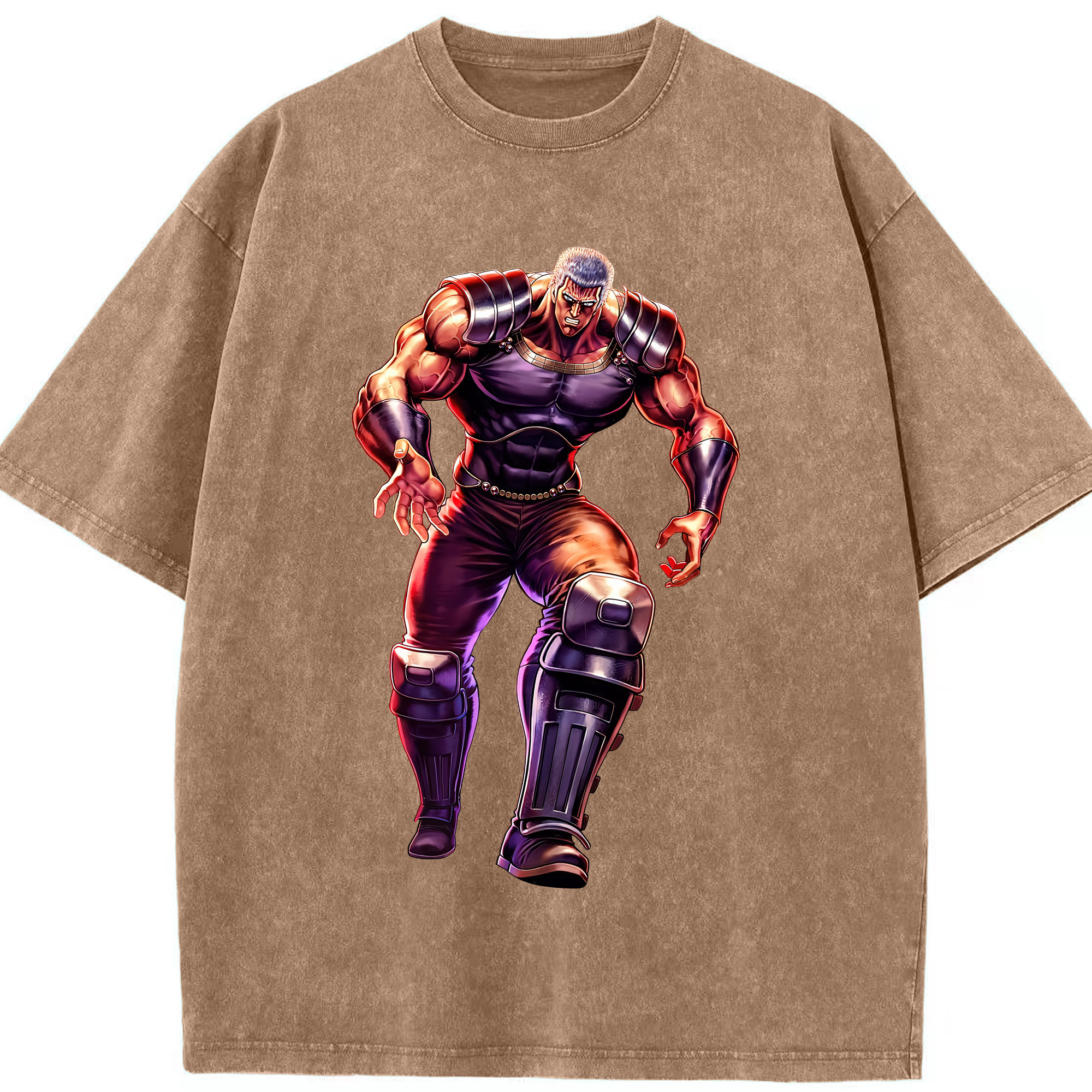 （画像用） 北斗の拳 Fist of the North Star 綿100% ヴィンテージ風 半袖Tシャツ（フロントプリント）