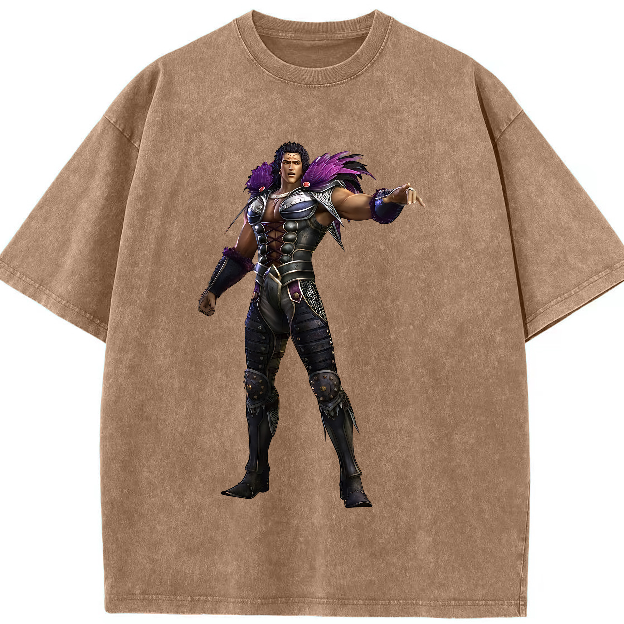 （画像用） 北斗の拳 Fist of the North Star 綿100% ヴィンテージ風 半袖Tシャツ（フロントプリント）