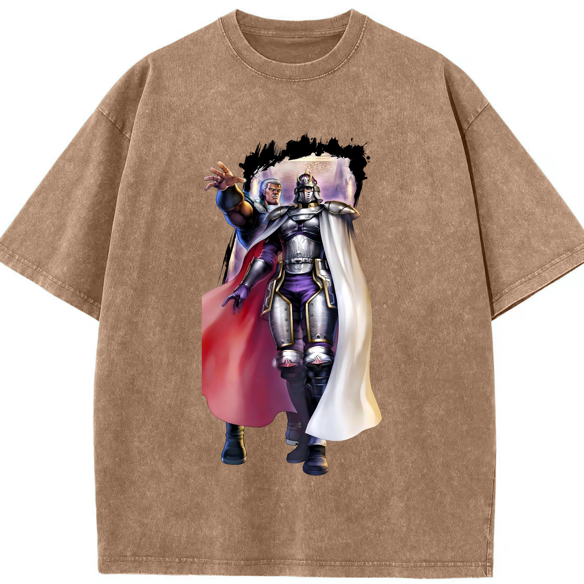 （画像用） 北斗の拳 Fist of the North Star 綿100% ヴィンテージ風 半袖Tシャツ（フロントプリント）