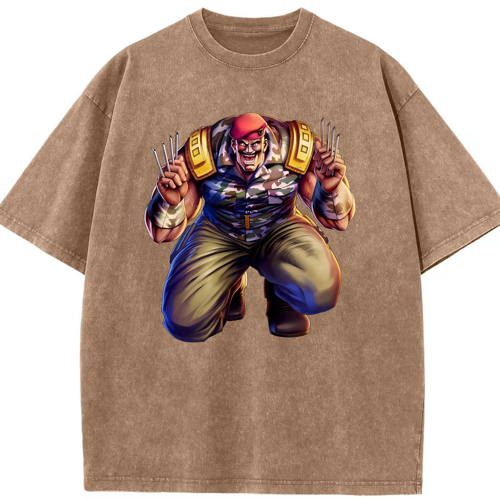 （画像用） 北斗の拳 Fist of the North Star 綿100% ヴィンテージ風 半袖Tシャツ（フロントプリント）