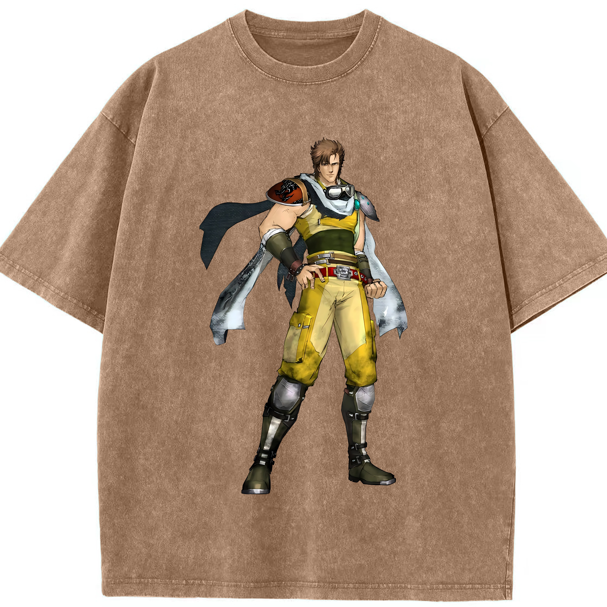 （画像用） 北斗の拳 Fist of the North Star 綿100% ヴィンテージ風 半袖Tシャツ（フロントプリント）