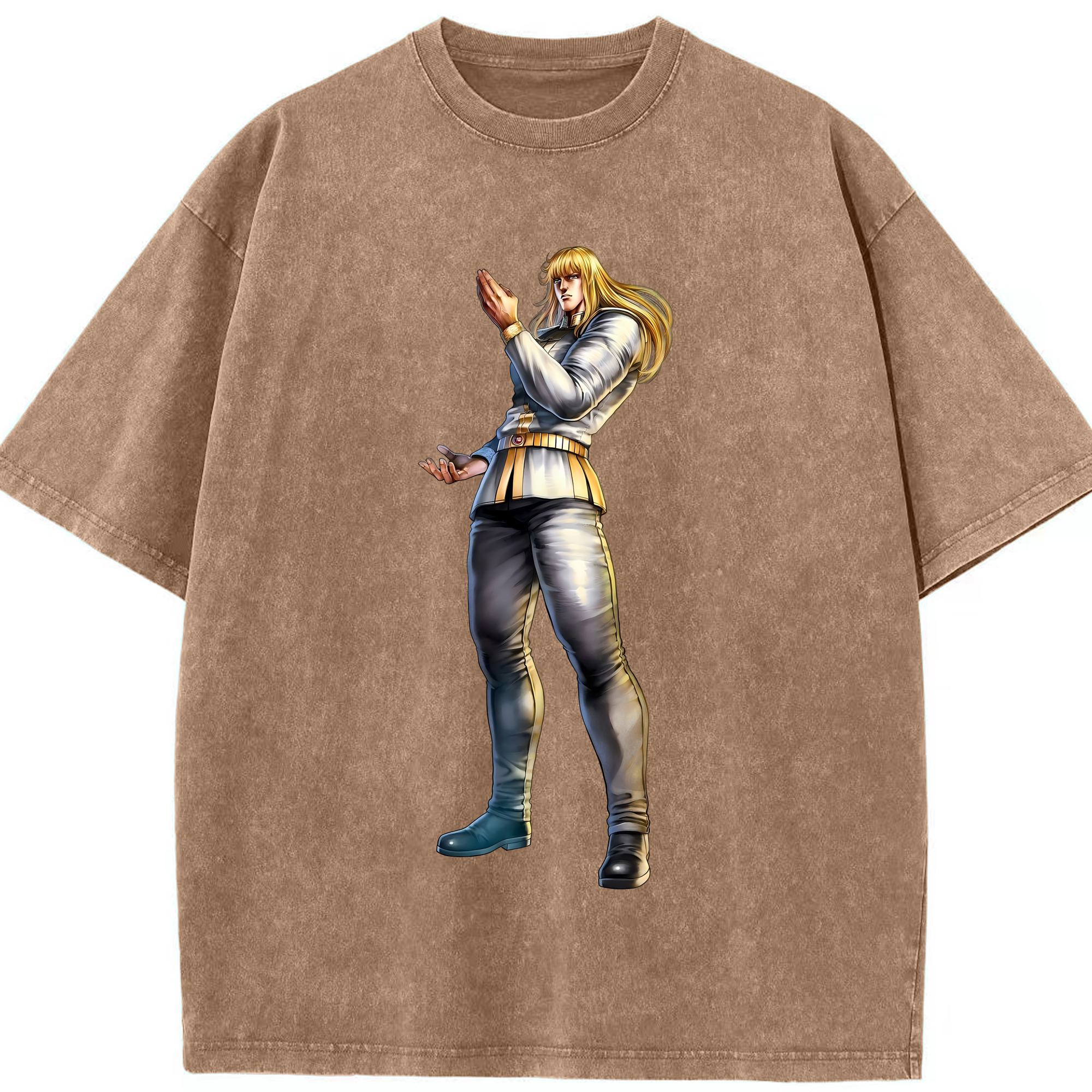 （画像用） 北斗の拳 Fist of the North Star 綿100% ヴィンテージ風 半袖Tシャツ（フロントプリント）