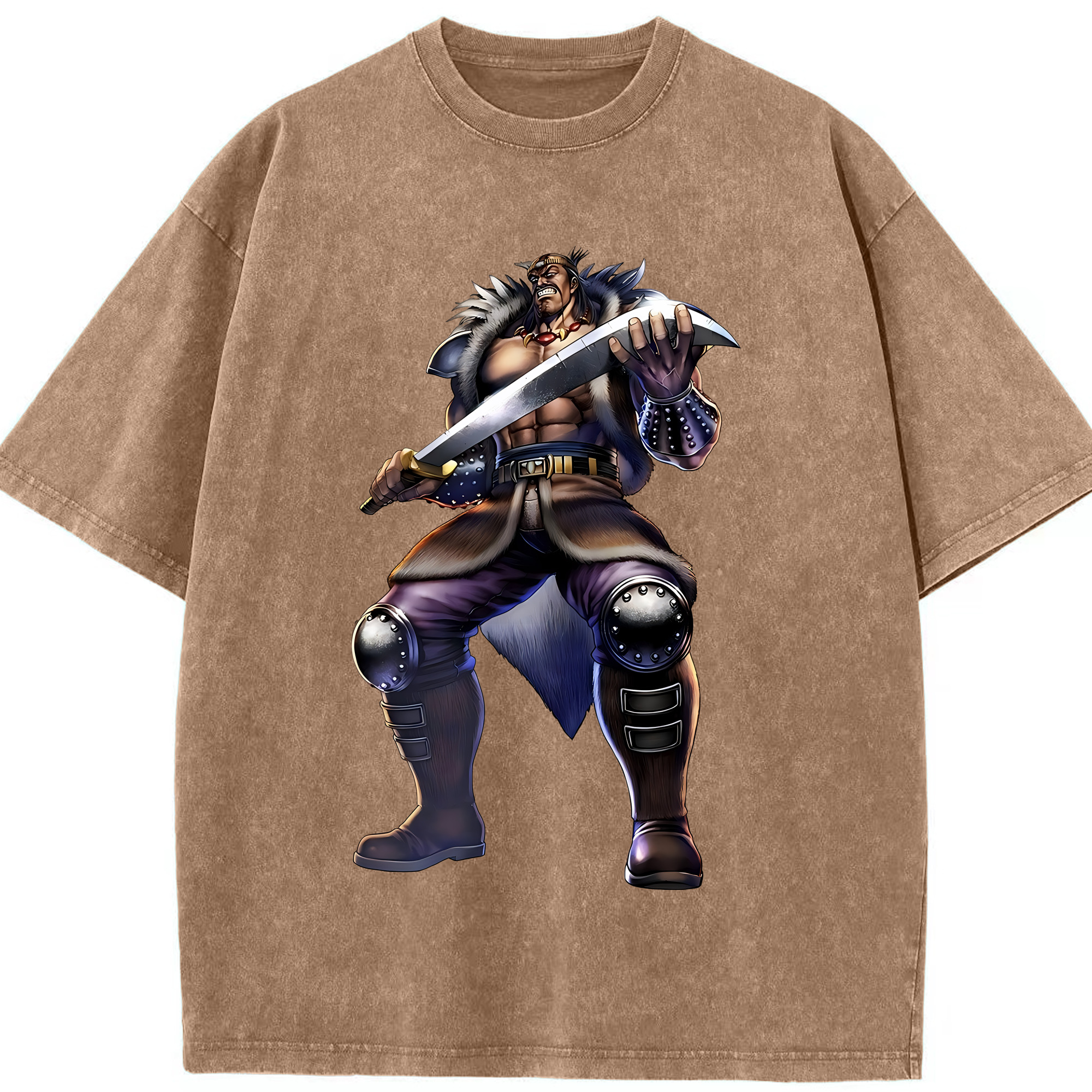 （画像用） 北斗の拳 Fist of the North Star 綿100% ヴィンテージ風 半袖Tシャツ（フロントプリント）