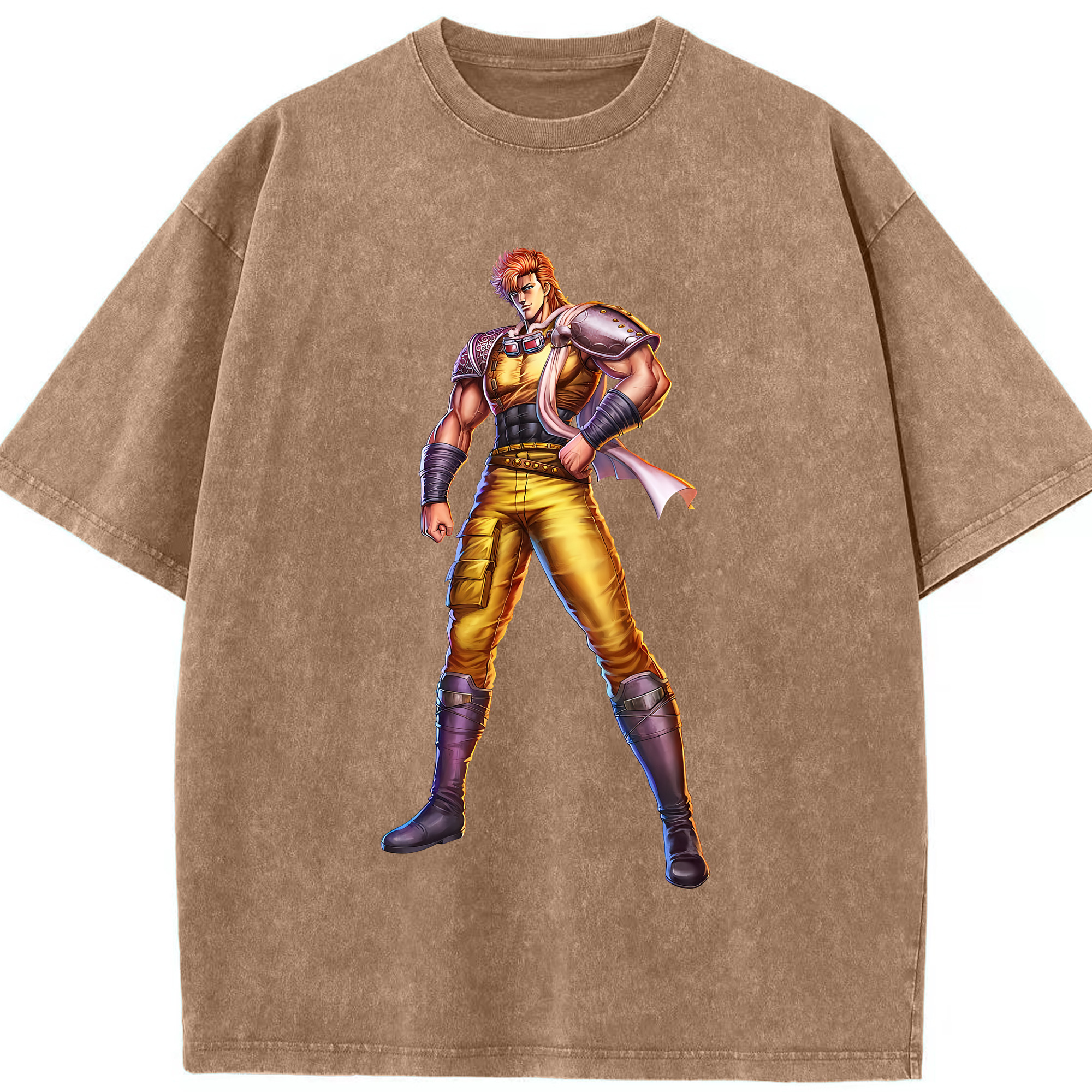 （画像用） 北斗の拳 Fist of the North Star 綿100% ヴィンテージ風 半袖Tシャツ（フロントプリント）