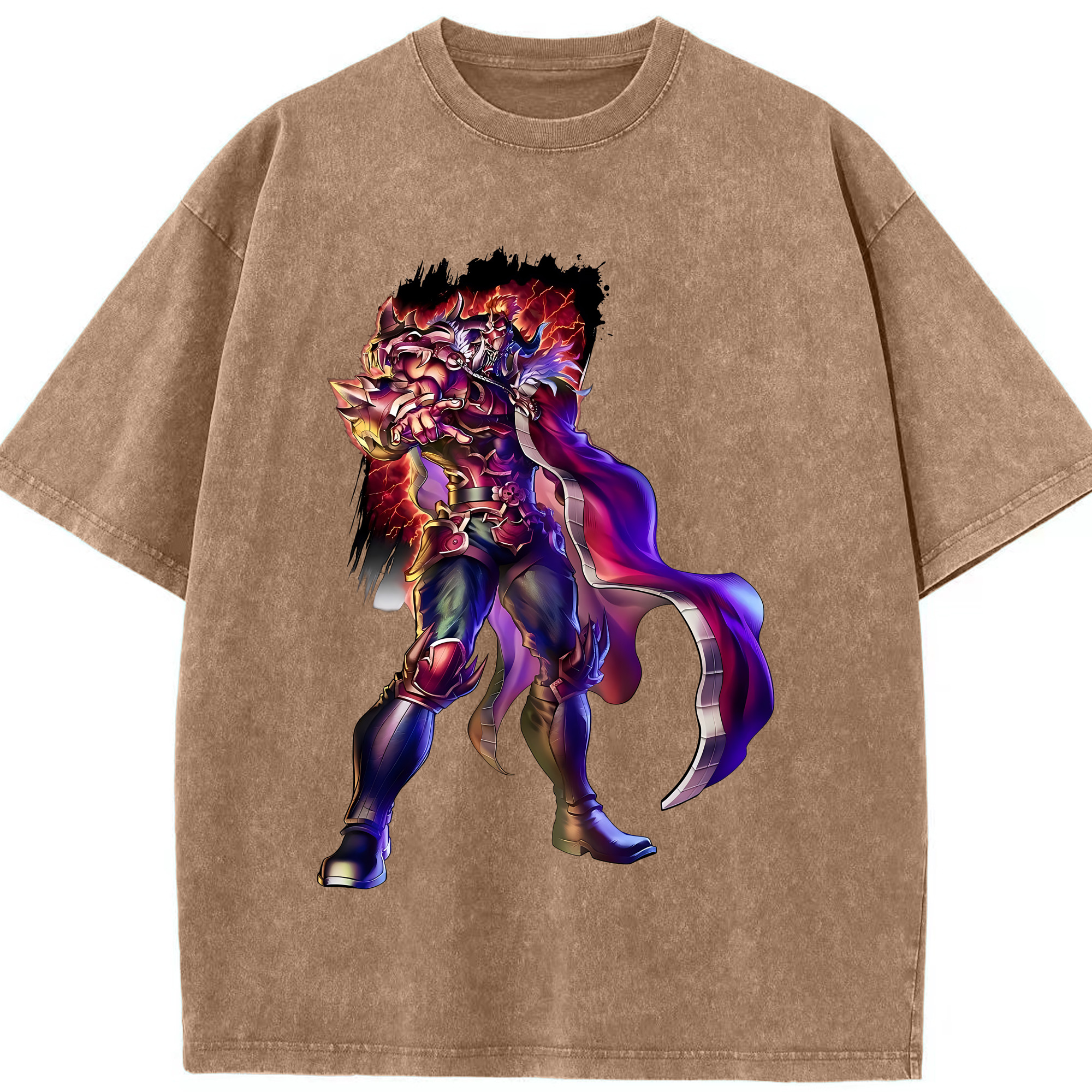 （画像用） 北斗の拳 Fist of the North Star 綿100% ヴィンテージ風 半袖Tシャツ（フロントプリント）