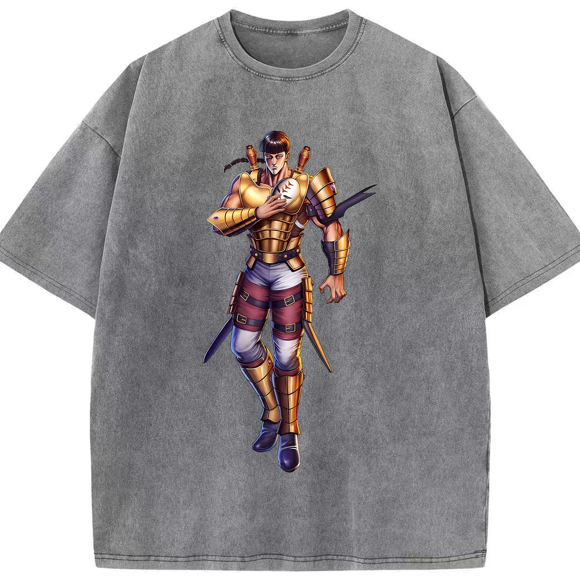 （画像用） 北斗の拳 Fist of the North Star 綿100% ヴィンテージ風 半袖Tシャツ（フロントプリント）