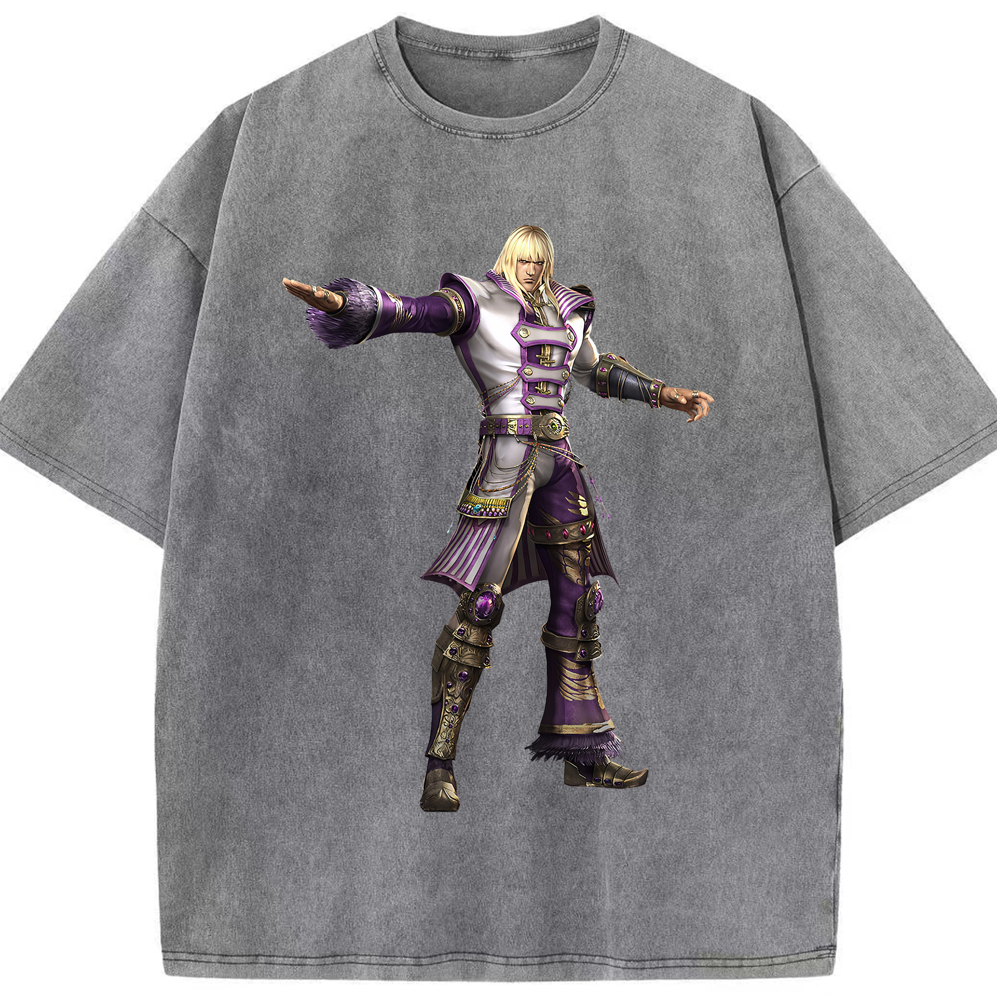 （画像用） 北斗の拳 Fist of the North Star 綿100% ヴィンテージ風 半袖Tシャツ（フロントプリント）