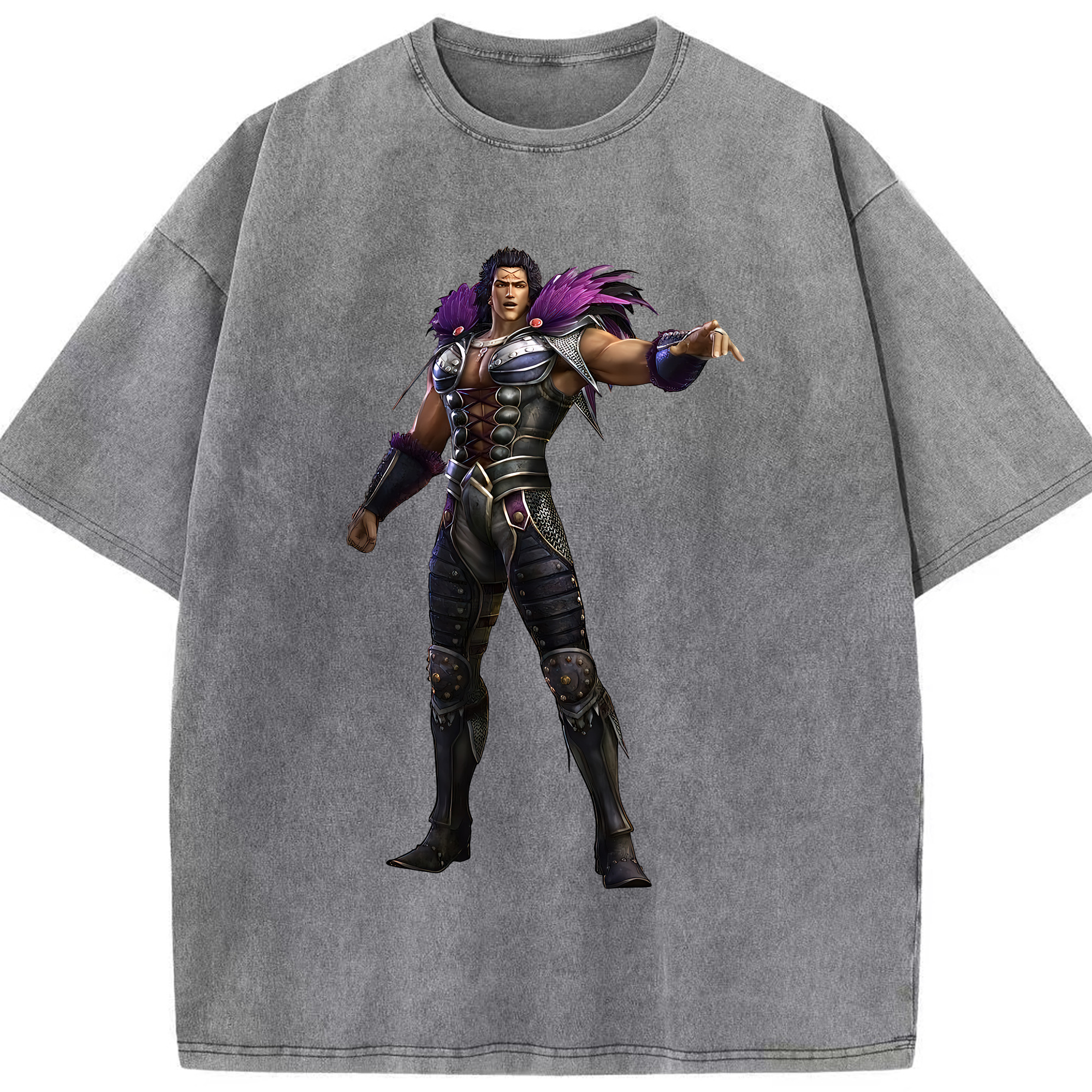 （画像用） 北斗の拳 Fist of the North Star 綿100% ヴィンテージ風 半袖Tシャツ（フロントプリント）