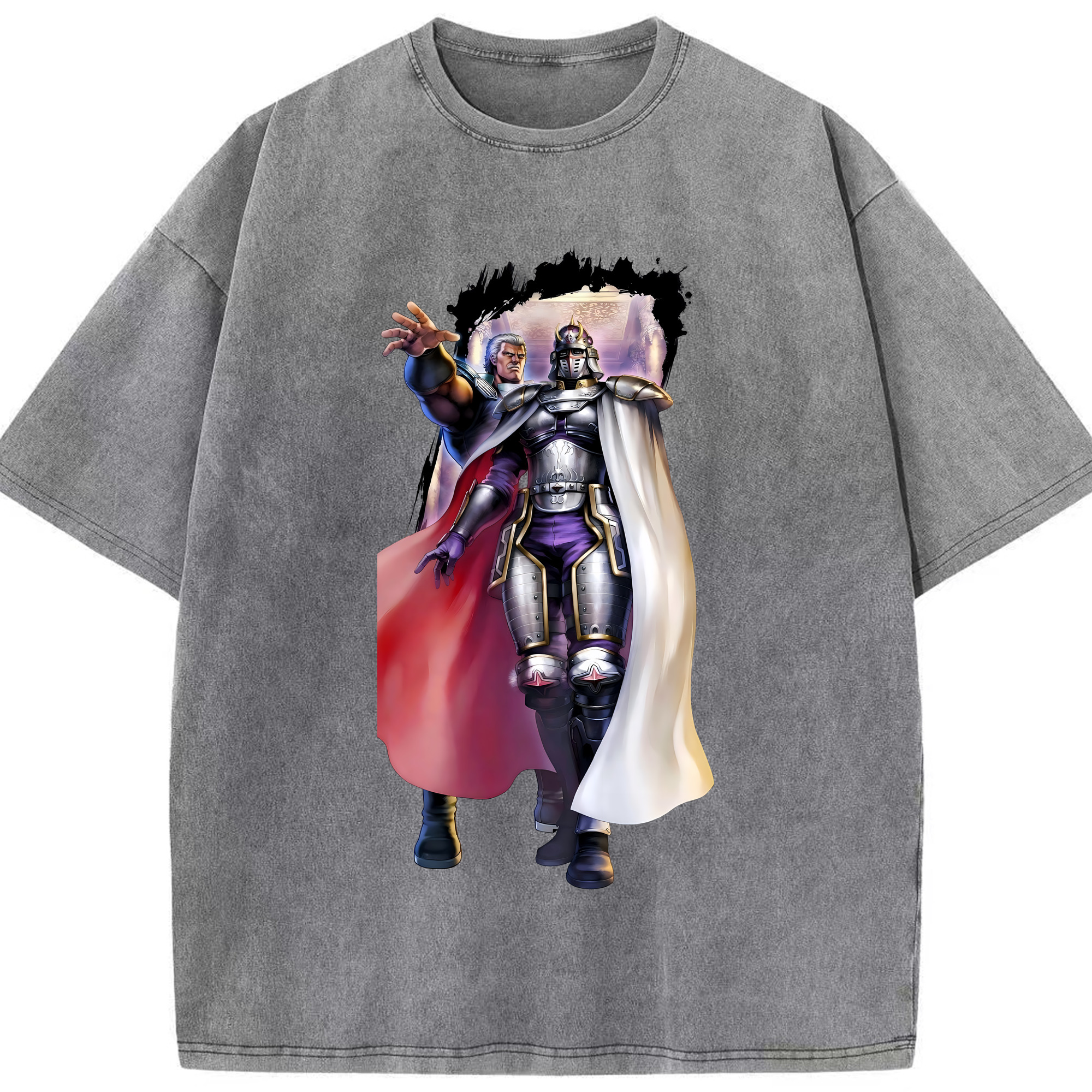 （画像用） 北斗の拳 Fist of the North Star 綿100% ヴィンテージ風 半袖Tシャツ（フロントプリント）