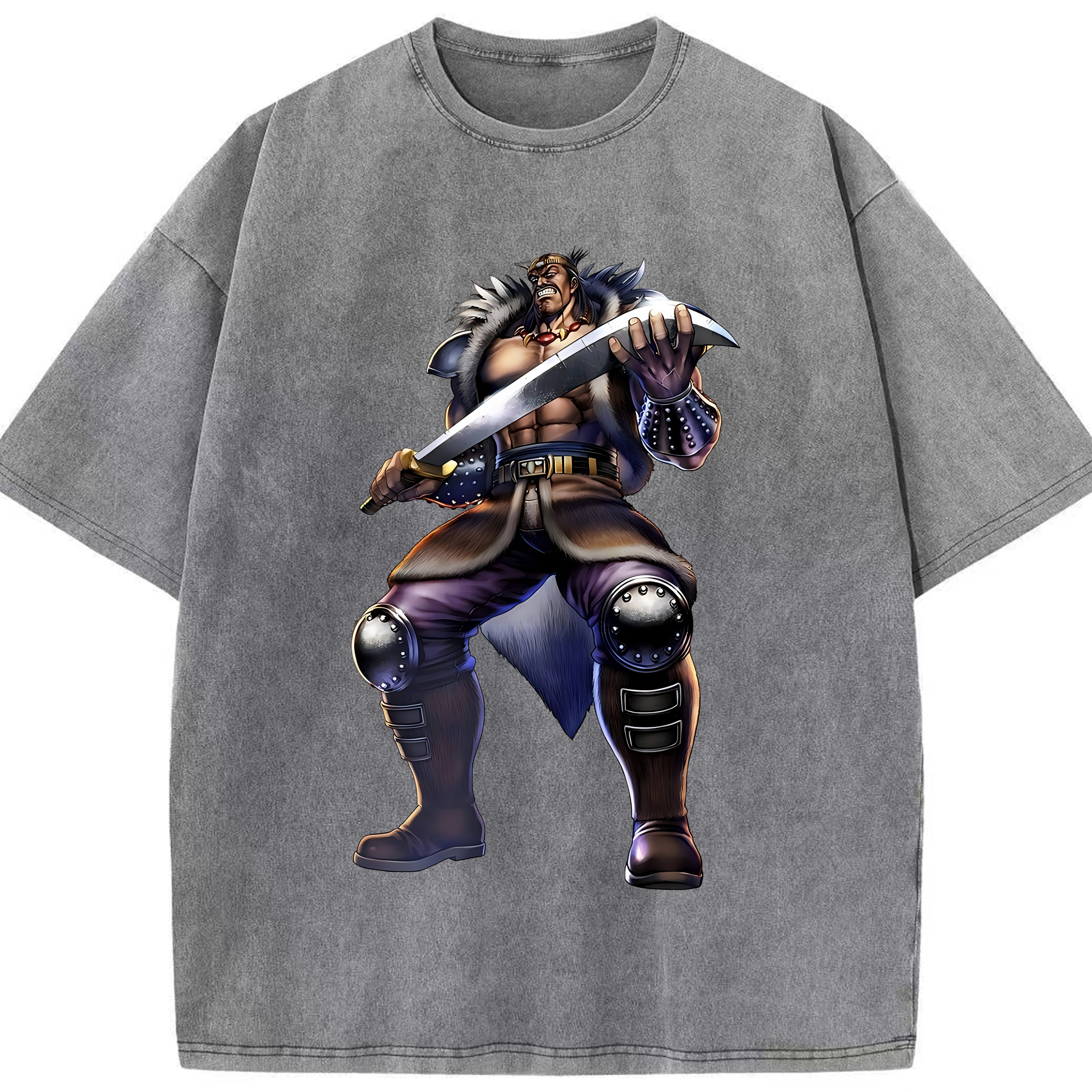 （画像用） 北斗の拳 Fist of the North Star 綿100% ヴィンテージ風 半袖Tシャツ（フロントプリント）