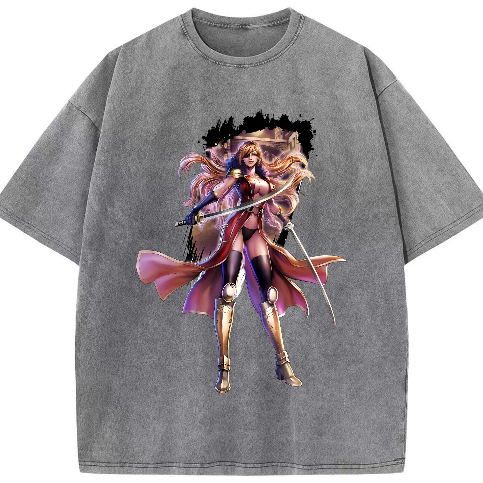 （画像用） 北斗の拳 Fist of the North Star 綿100% ヴィンテージ風 半袖Tシャツ（フロントプリント）