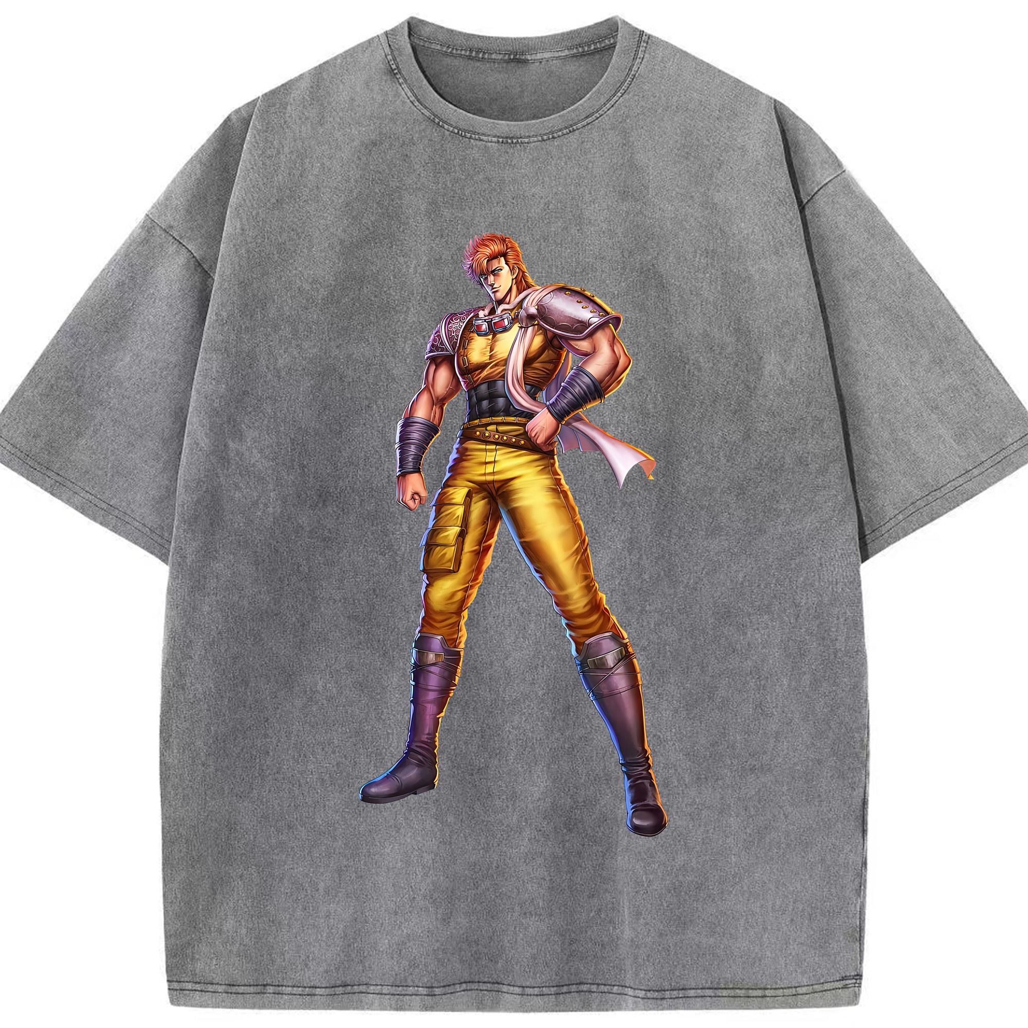 （画像用） 北斗の拳 Fist of the North Star 綿100% ヴィンテージ風 半袖Tシャツ（フロントプリント）