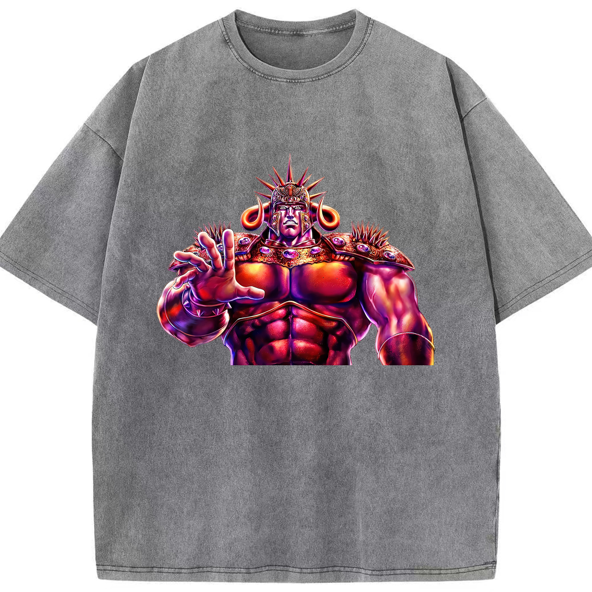（画像用） 北斗の拳 Fist of the North Star 綿100% ヴィンテージ風 半袖Tシャツ（フロントプリント）