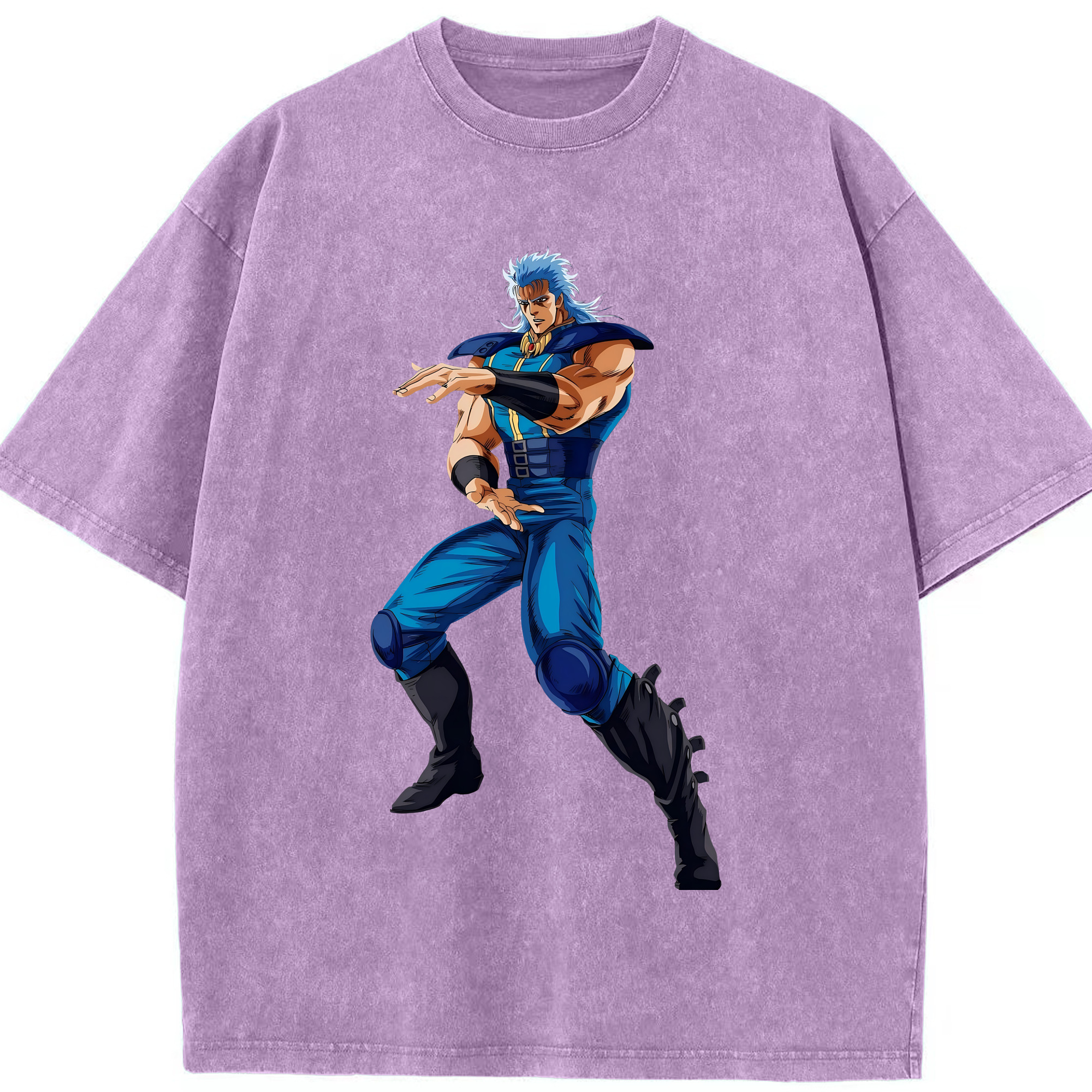 （画像用） 北斗の拳 Fist of the North Star 綿100% ヴィンテージ風 半袖Tシャツ（フロントプリント）