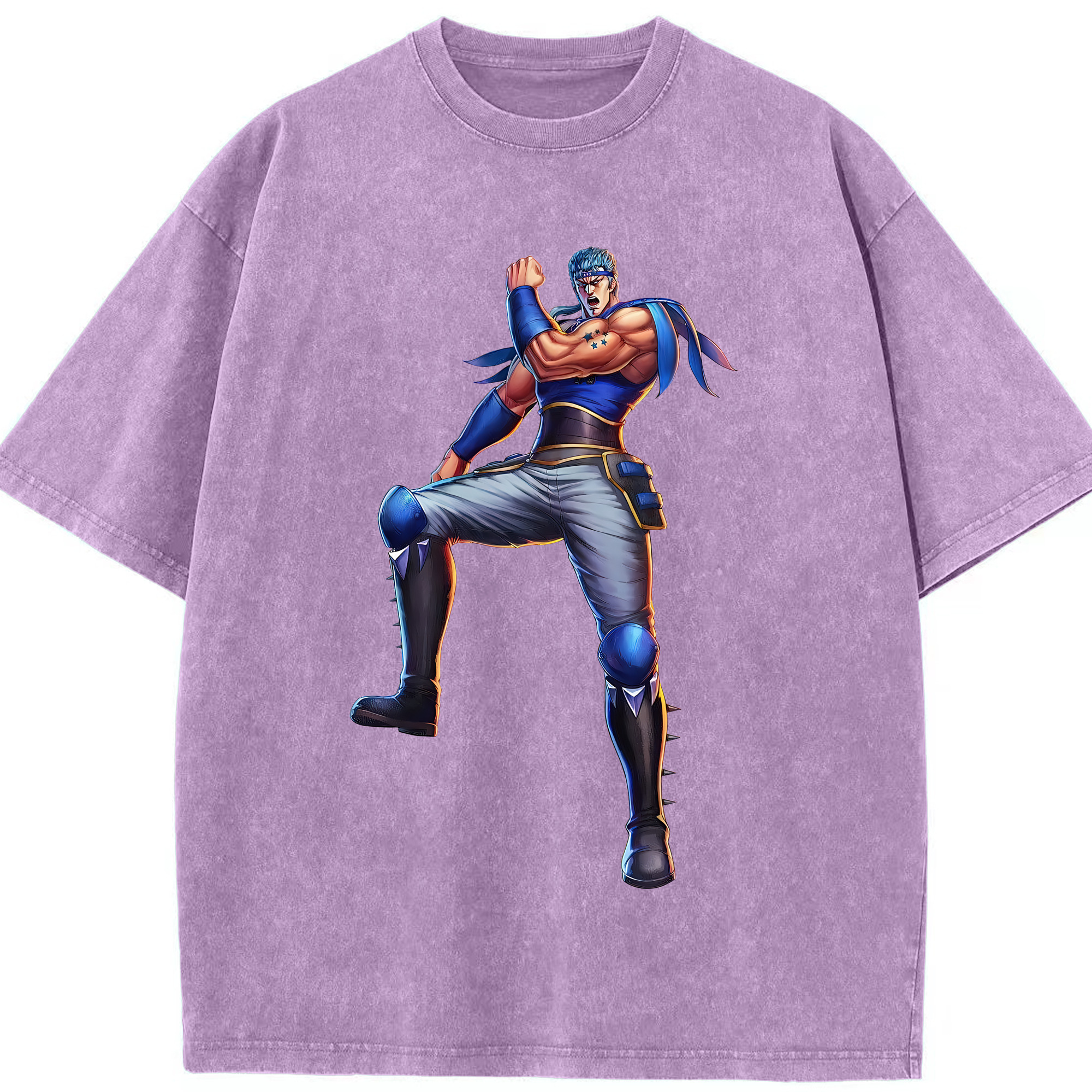 （画像用） 北斗の拳 Fist of the North Star 綿100% ヴィンテージ風 半袖Tシャツ（フロントプリント）