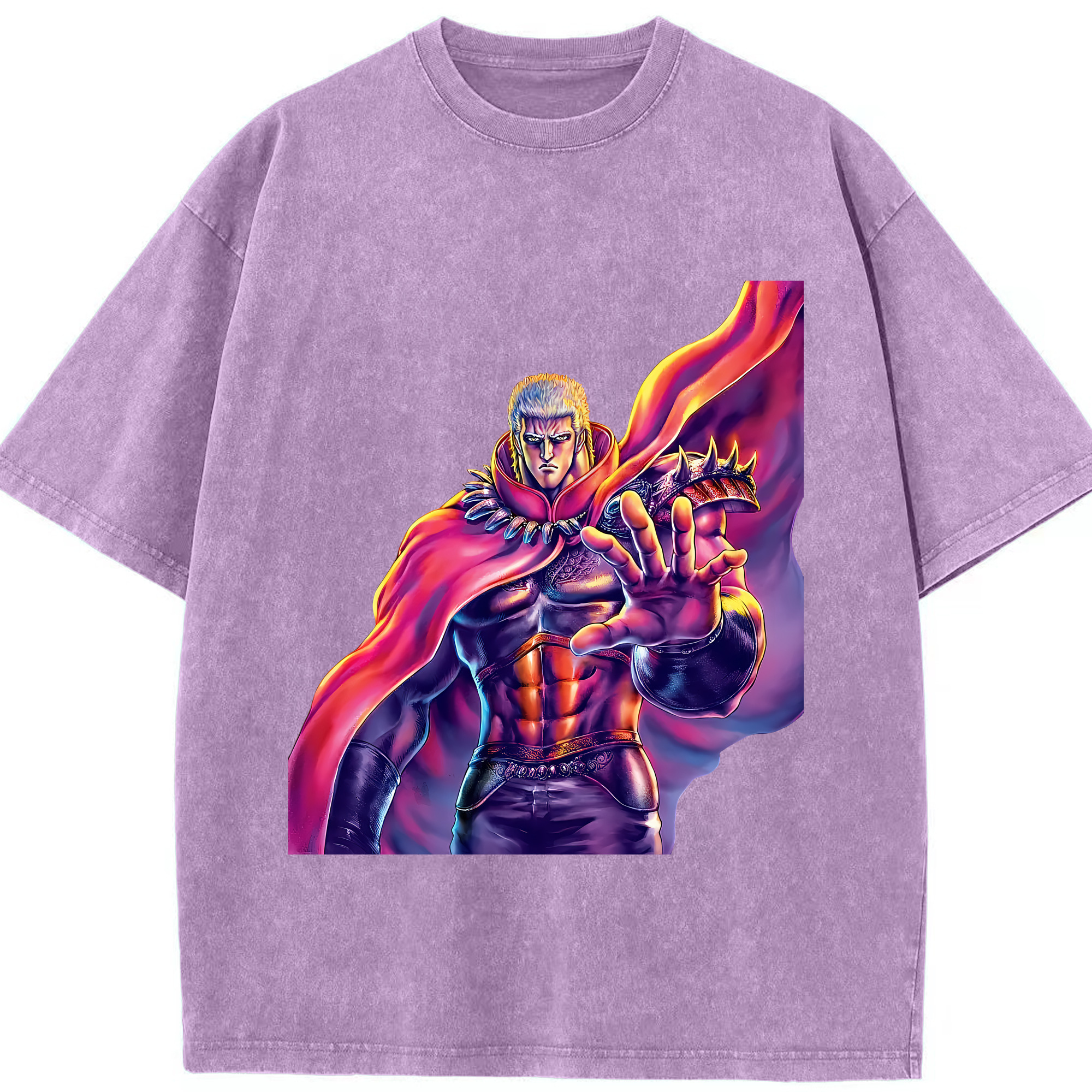 （画像用） 北斗の拳 Fist of the North Star 綿100% ヴィンテージ風 半袖Tシャツ（フロントプリント）